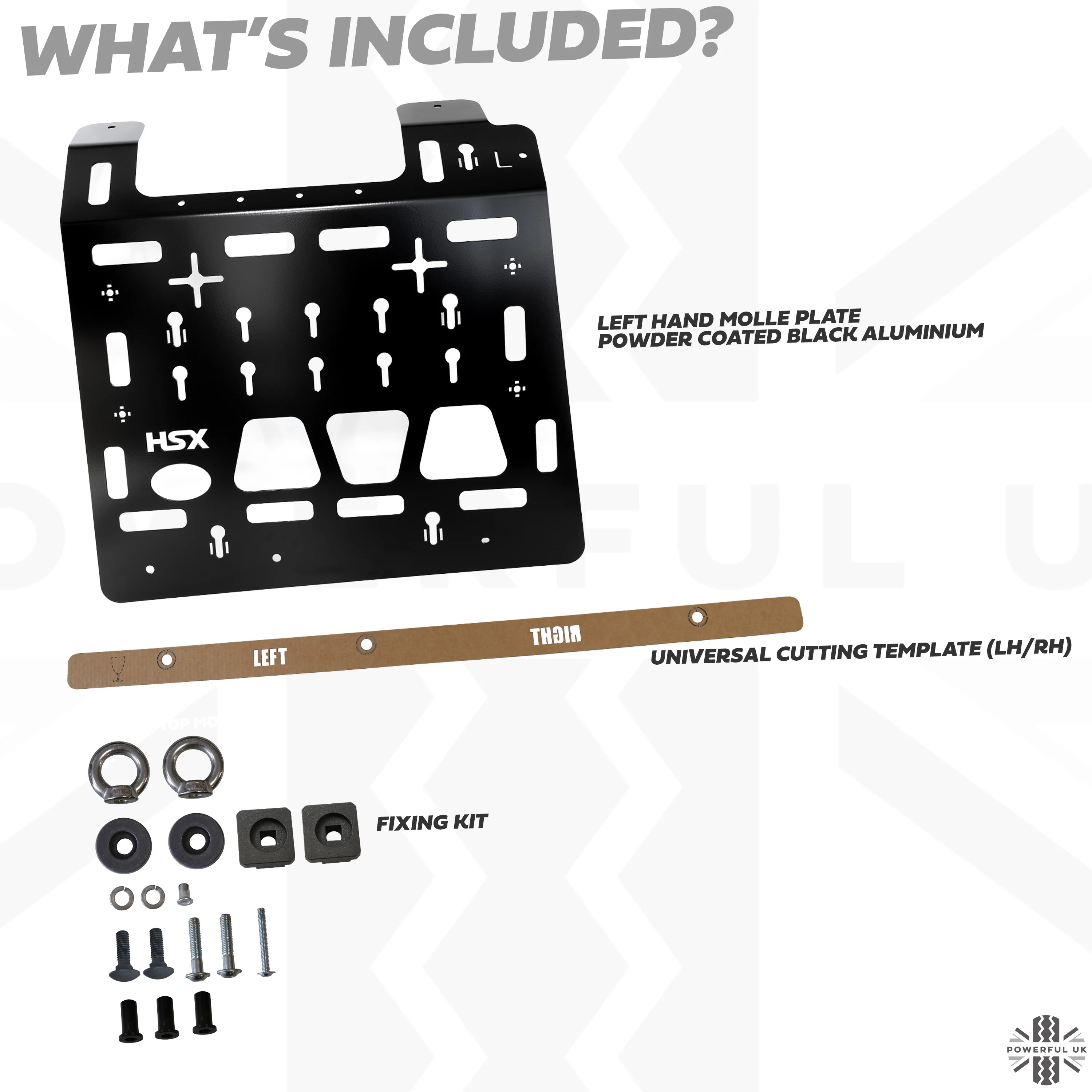 Molle Plate Kit - Mix Design - LH - for Land Rover Defender L663 (110 Model ) - Image 3