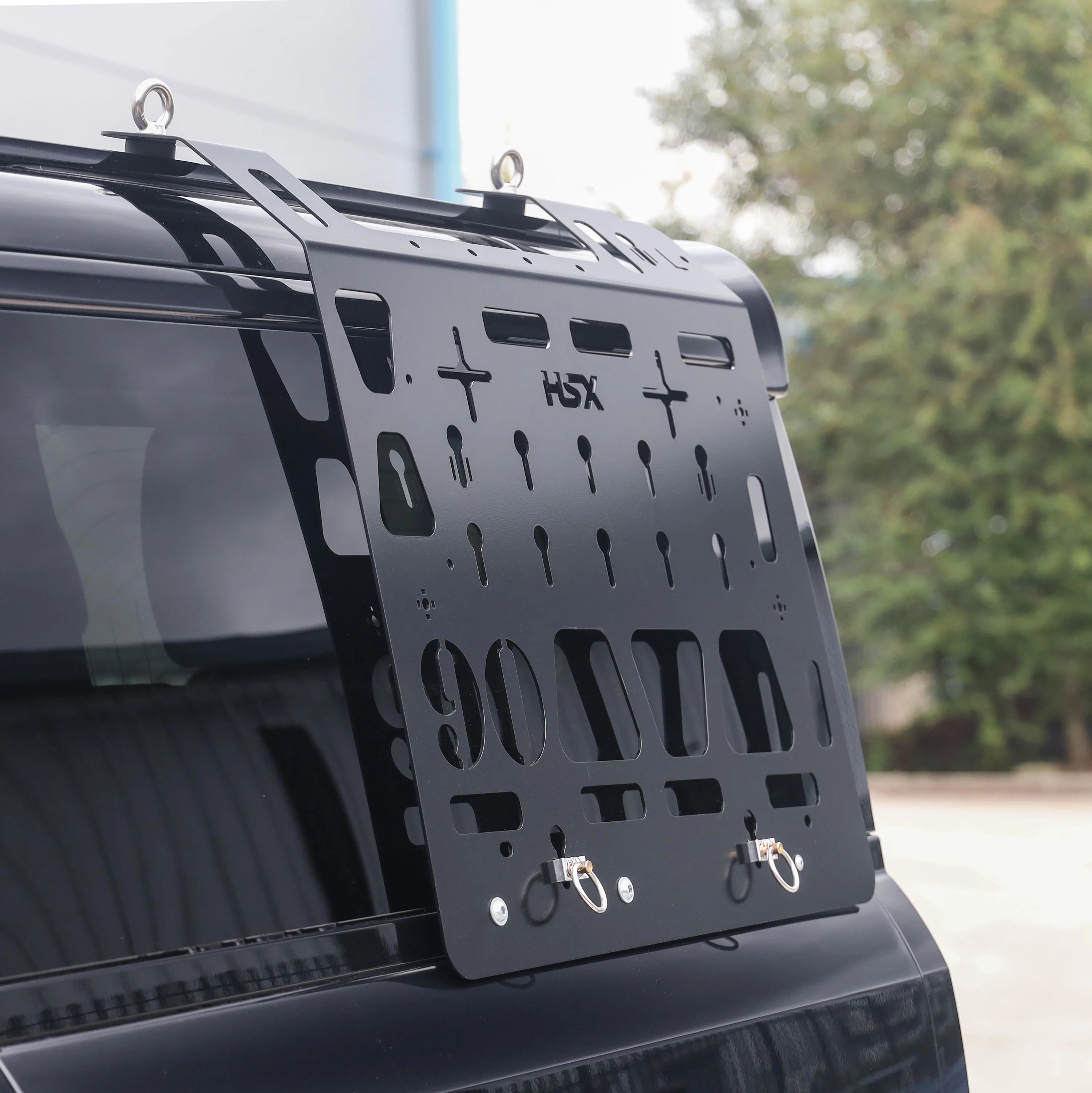 Molle Plate Kit - Black - Mix Design - LH - for Land Rover Defender L663 (90 Model) - Image 4