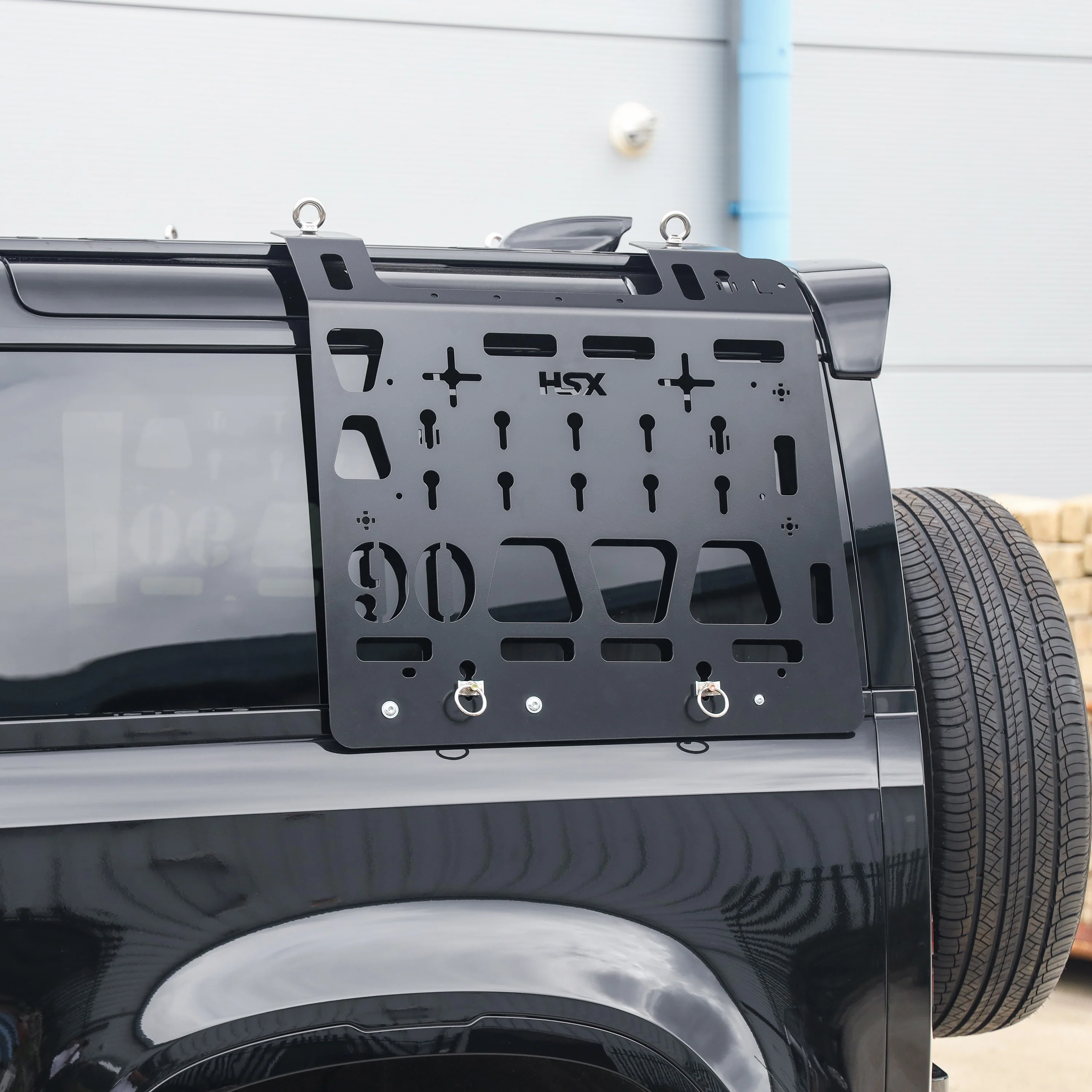 Molle Plate Kit - Black - Mix Design - LH - for Land Rover Defender L663 (90 Model) - Image 6