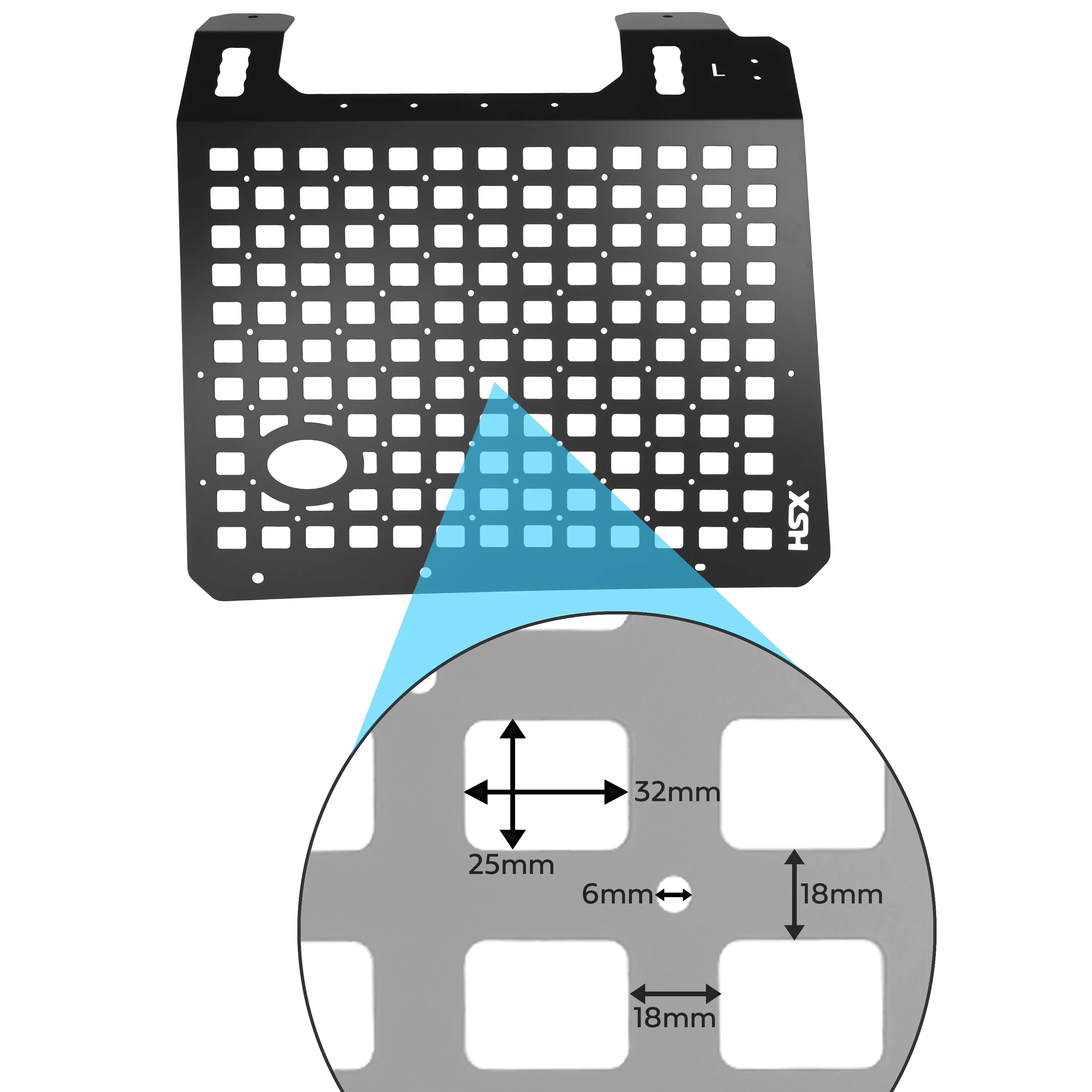 Molle Plate Kit - Grid Design - PAIR - for Land Rover Defender L663(110) - Image 7