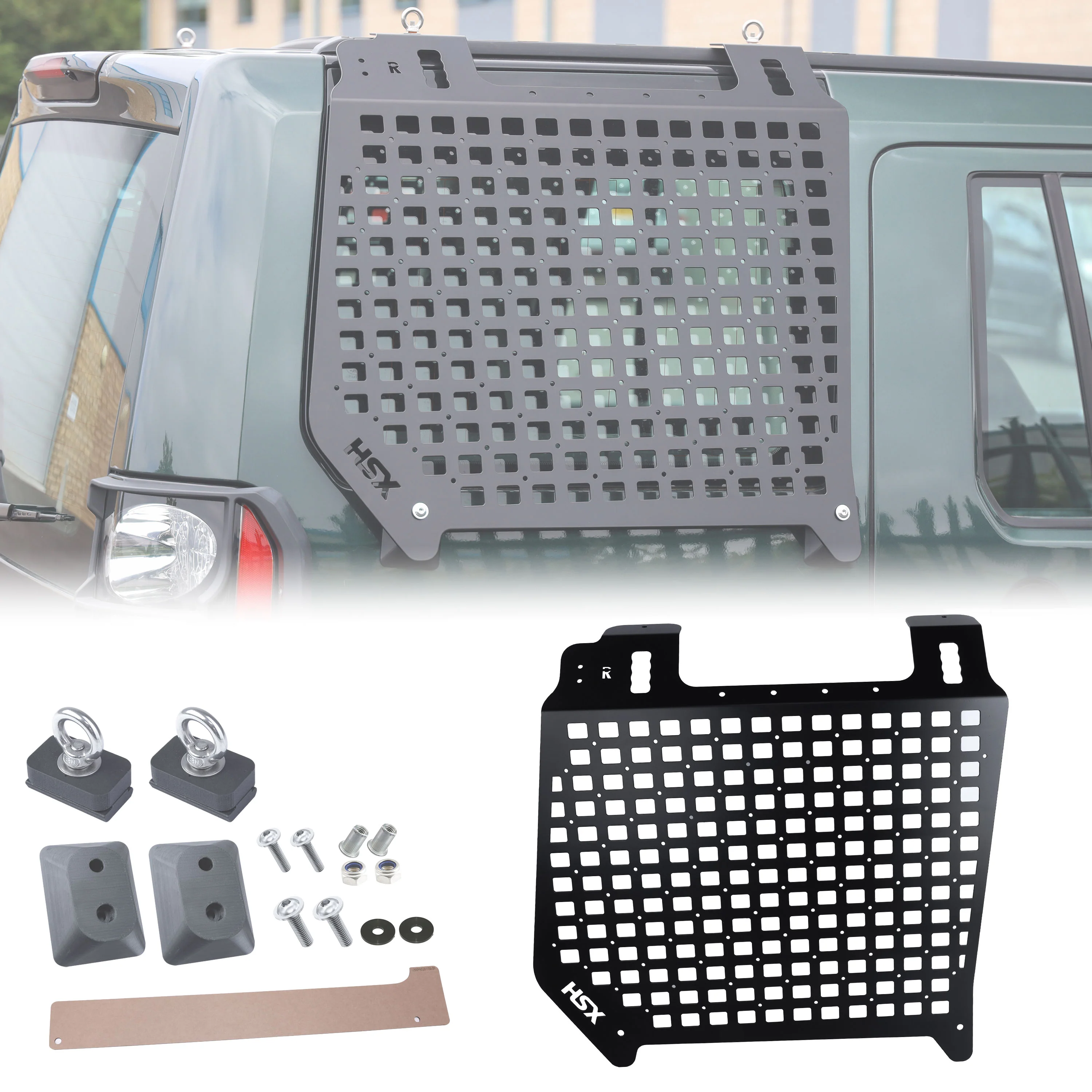 Molle Plate Kit - Grid Design - RH - for Land Rover Discovery 3/4