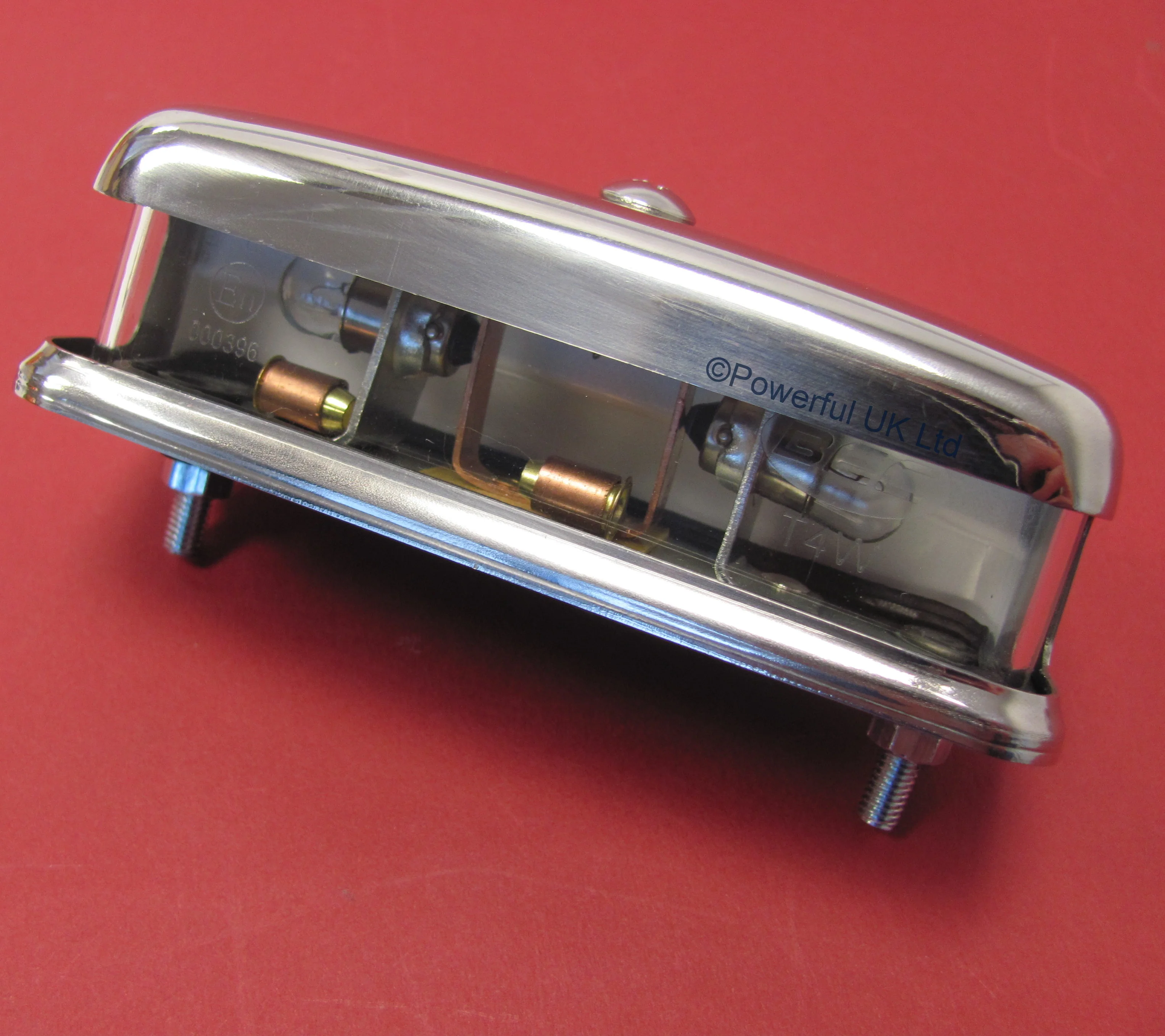 Morris Minor Stainless Steel Rear Number Plate Lamp - Image 6