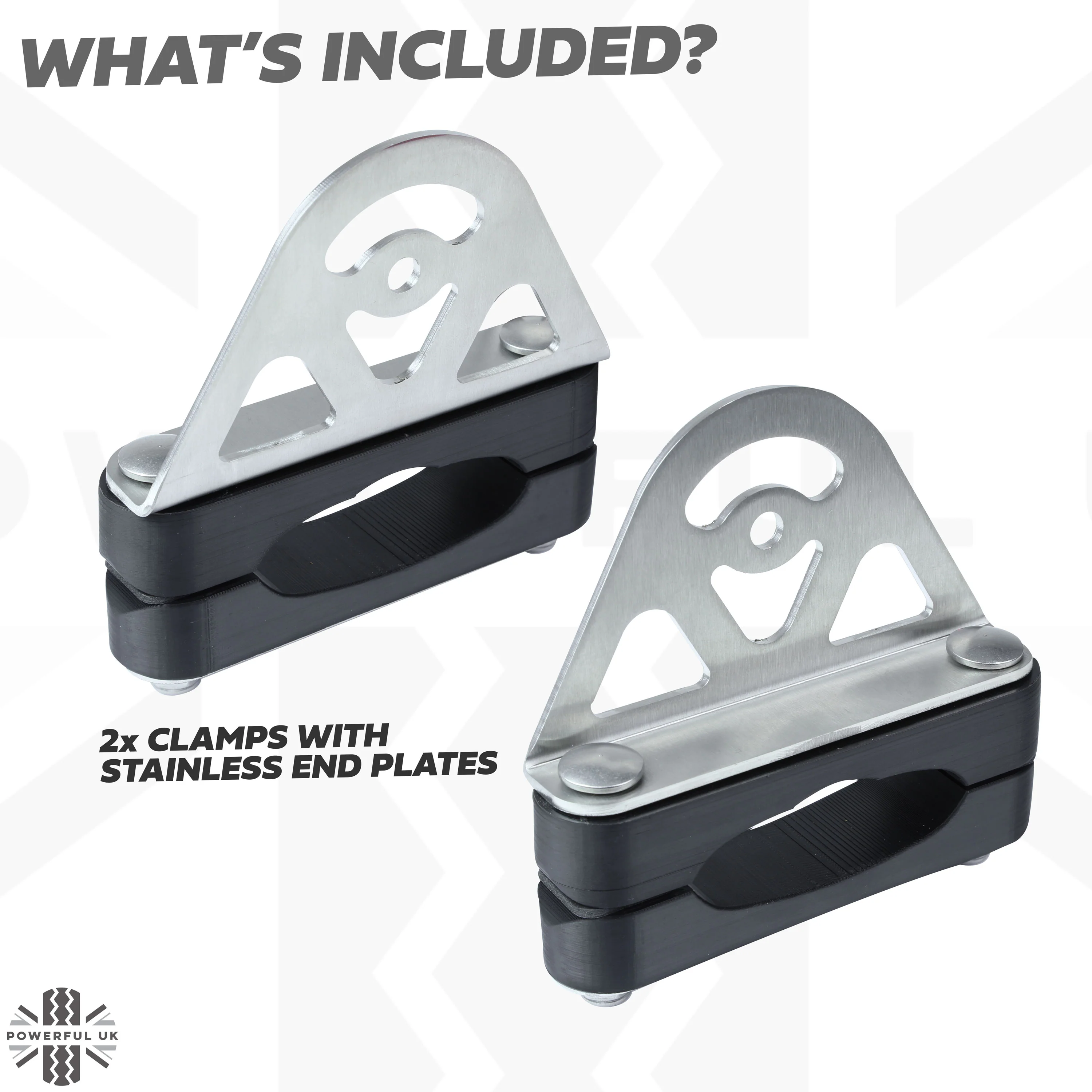 Mount Clamp Kit for the Land Rover Freelander 2 Genuine Cross Bars - Kit D (Stainless) - Image 5
