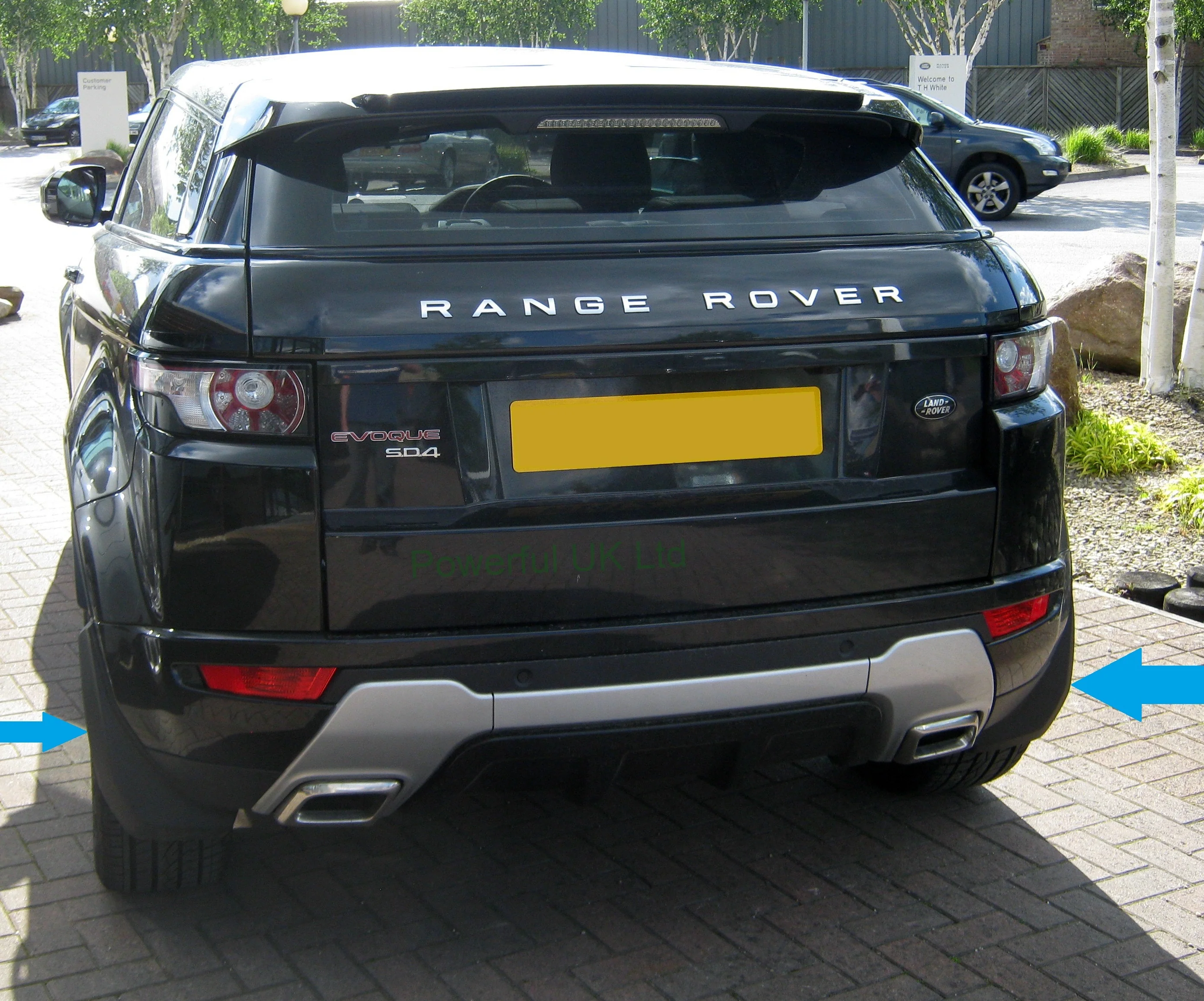 Mudflap Kit for Range Rover Evoque L538 Dynamic - Rear - Aftermarket - Image 3