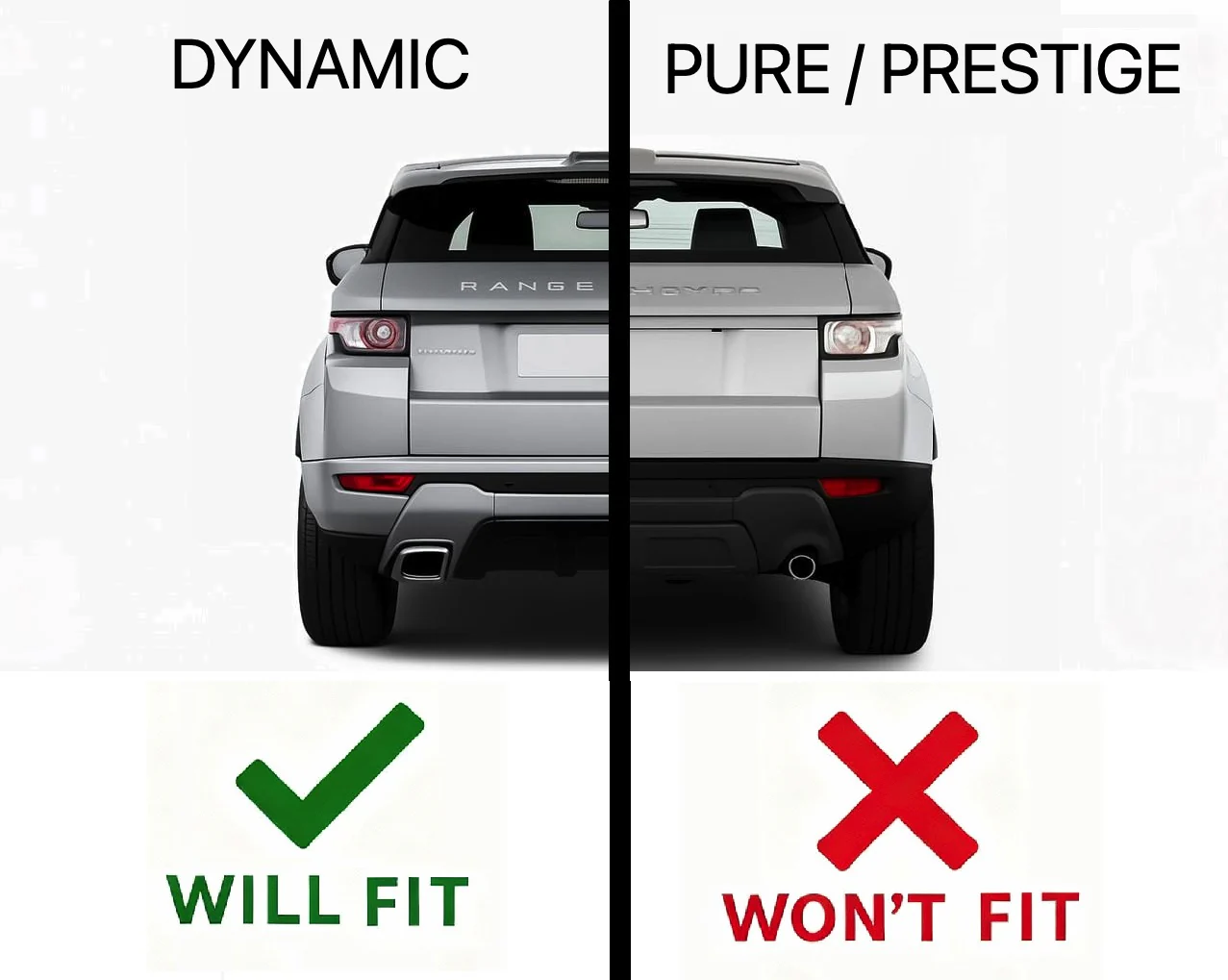 Mudflap Kit for Range Rover Evoque L538 Dynamic - Rear - Aftermarket - Image 4