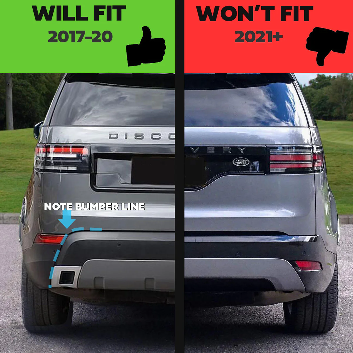 Mudflap kit Front+Rear 4 pc for Land Rover Discovery 5 - Image 5