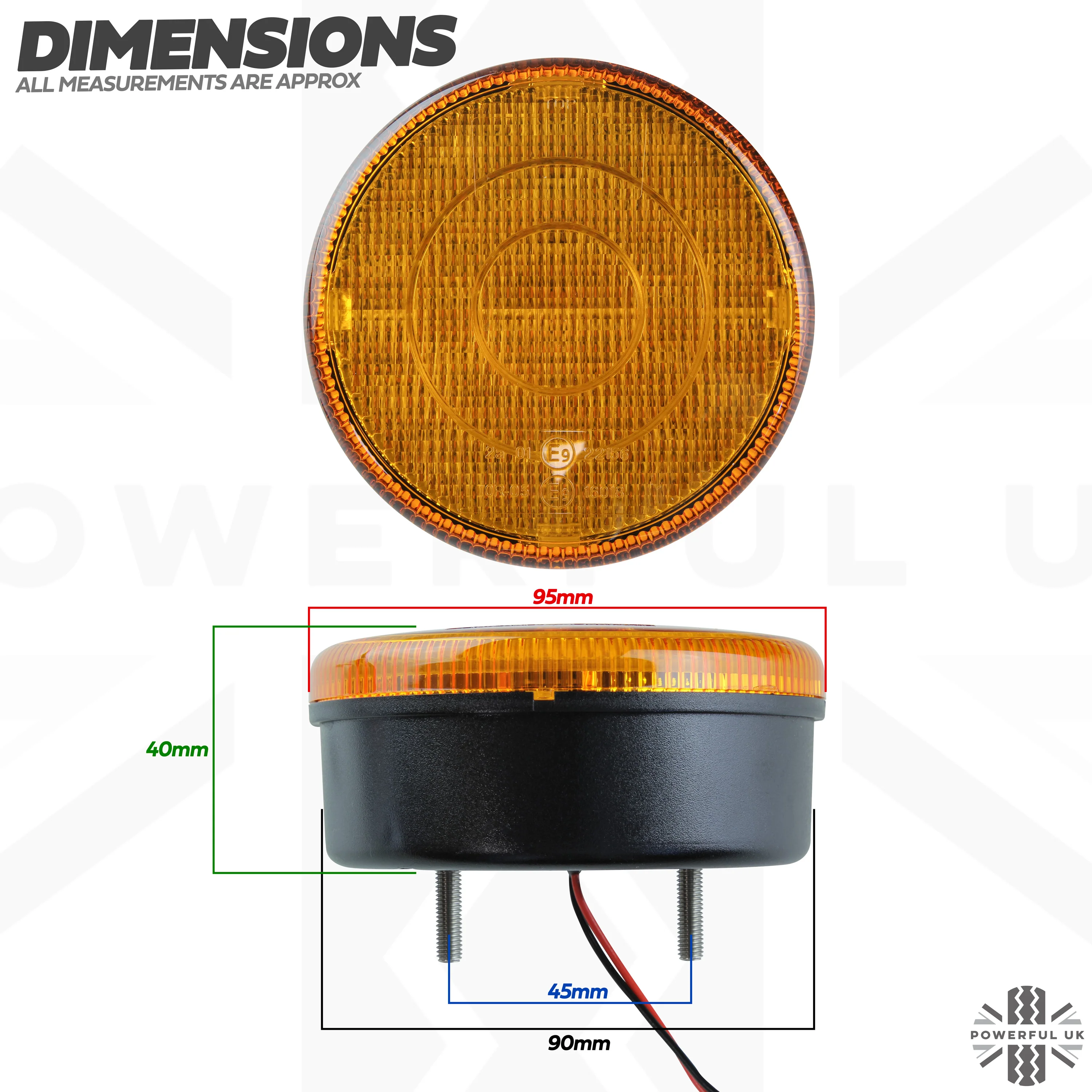 NAS Style Rear LED Indicators - 95mm for Land Rover Defender - PAIR - Image 4