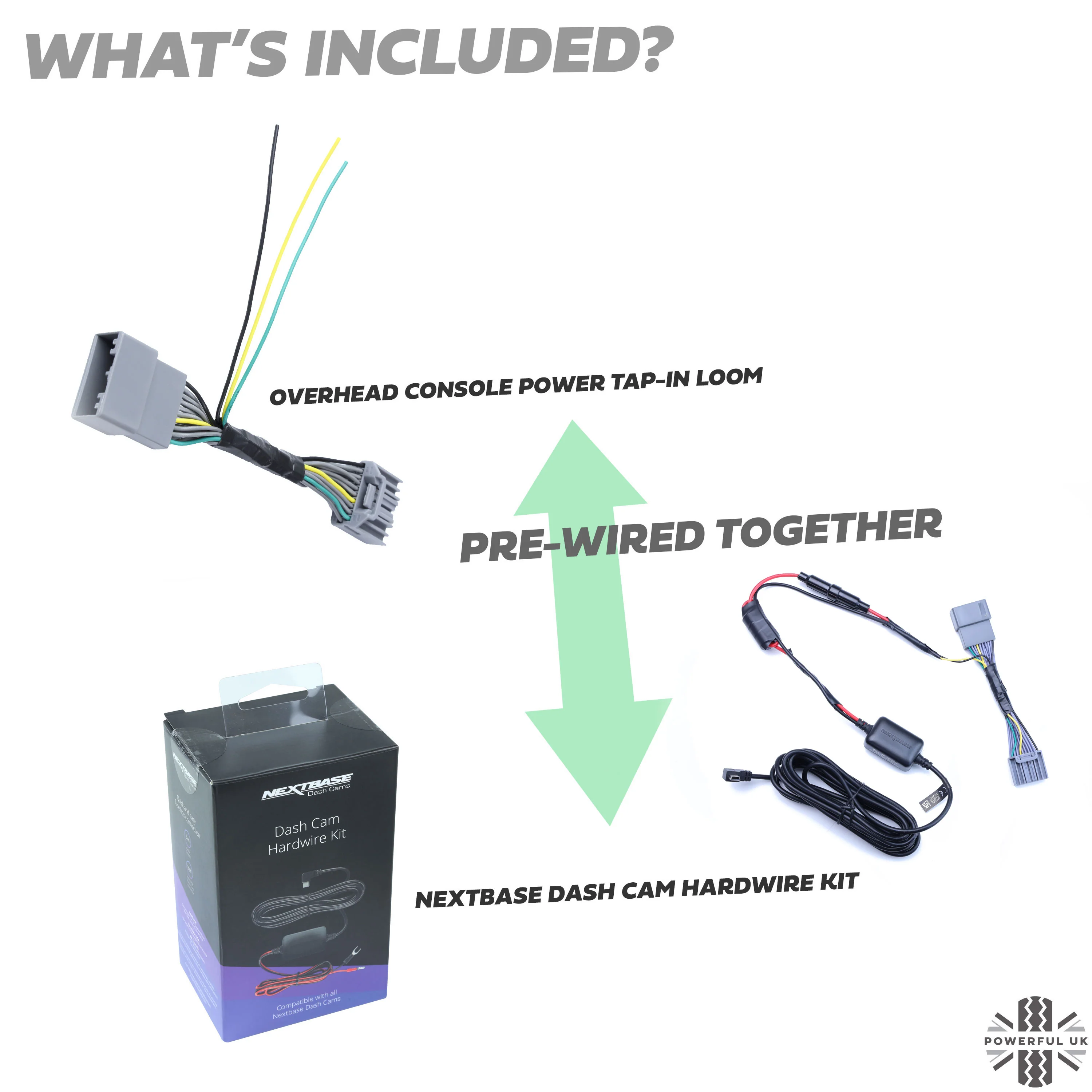Nextbase Dash Cam Hardwire Kit For Jaguar XF with EARLY overhead console - Image 2