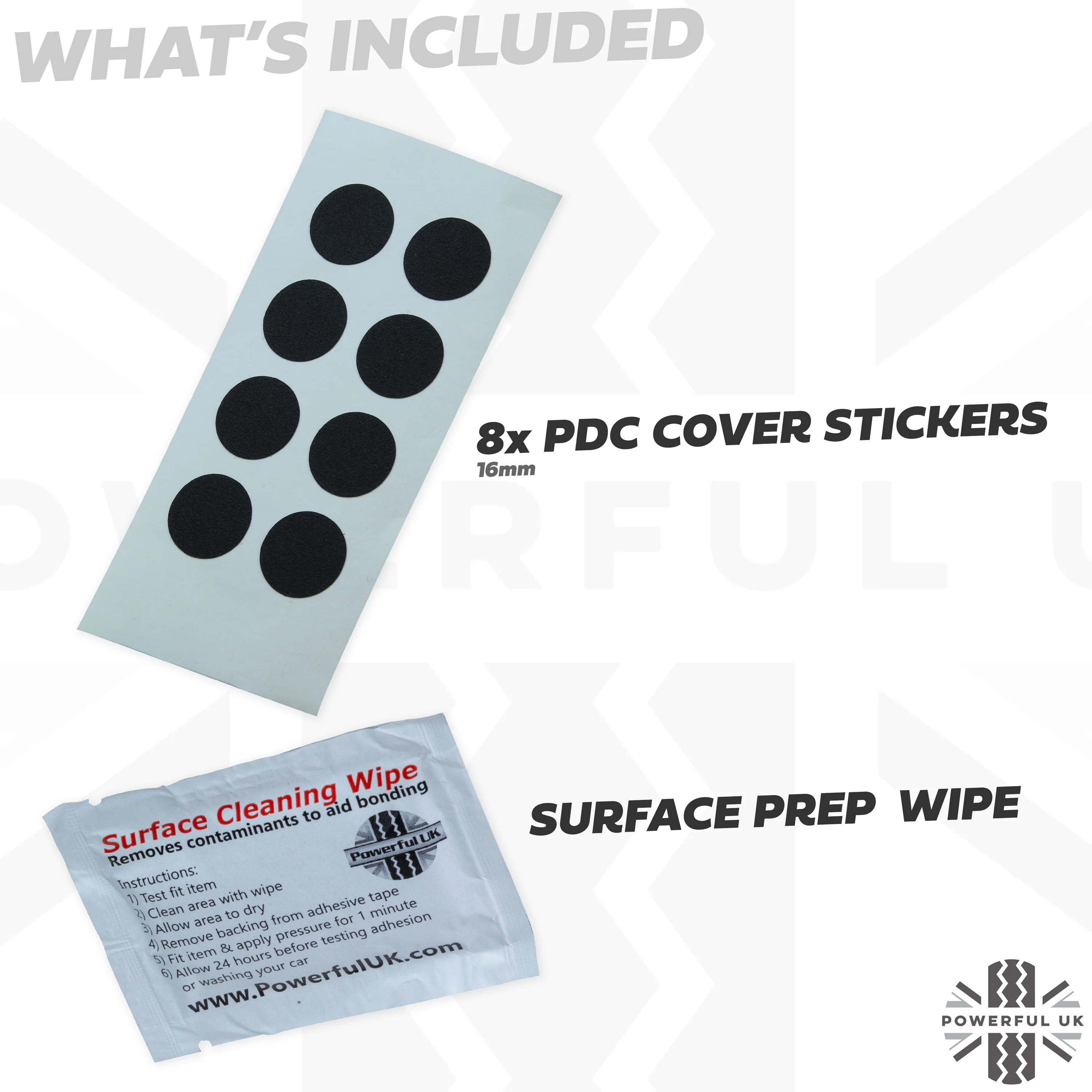 Parking Sensor Cover Stickers x 8 for Range Rover Sport L494 - Image 2