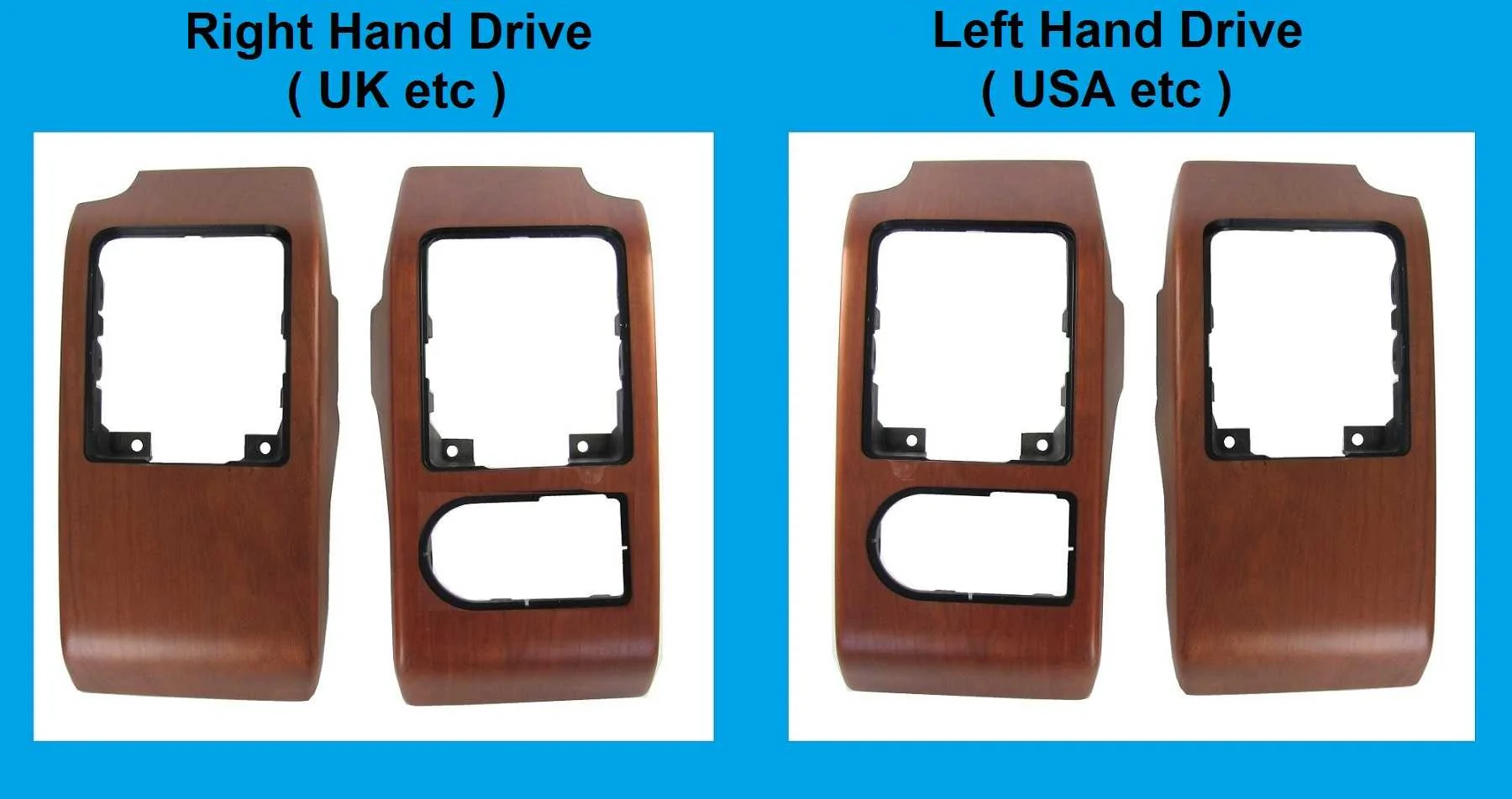Prussian Blue Left Dash End Panel for Range Rover L322 - LHD - Image 5