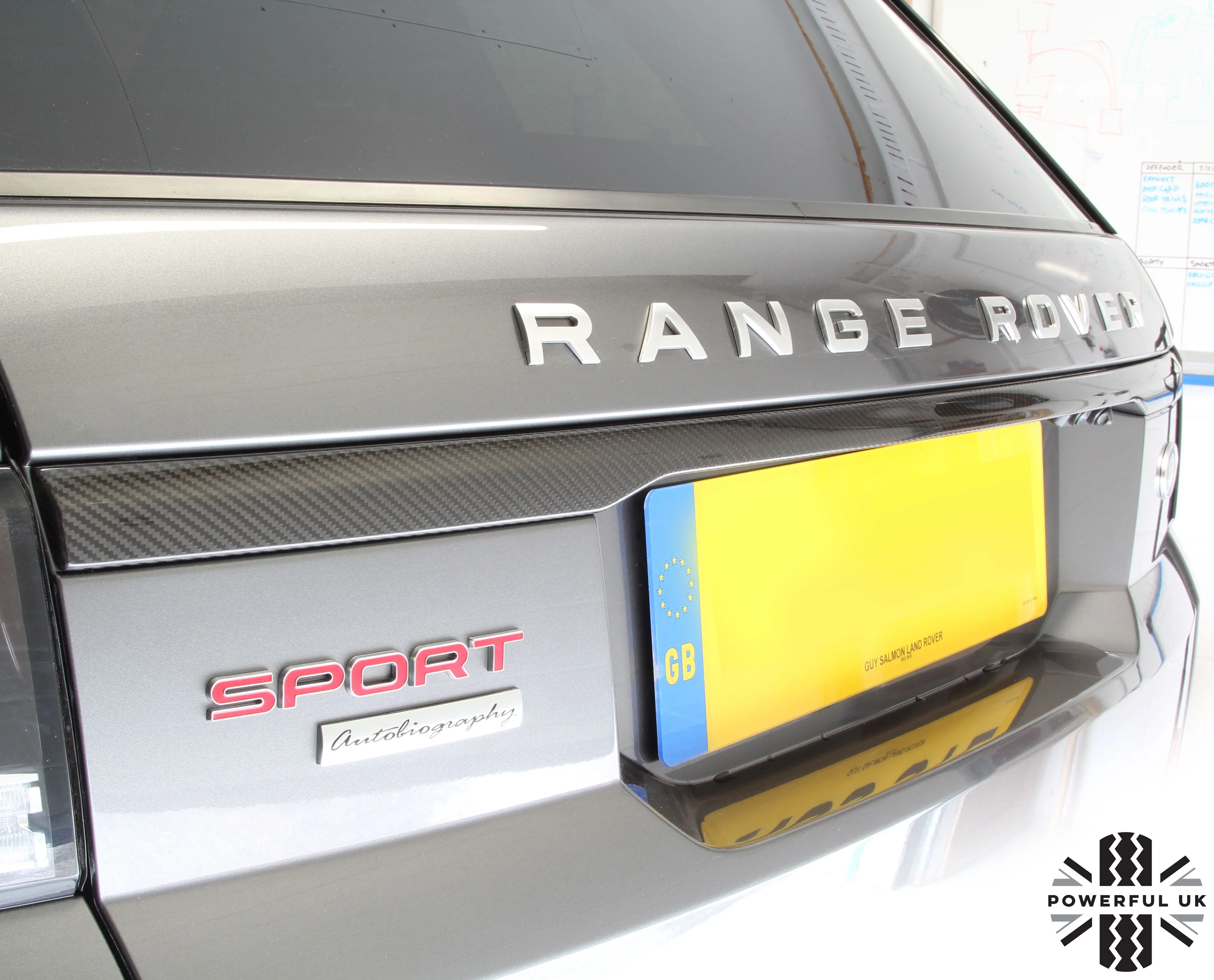 Range Rover Sport L494 Tailgate Replacement Trim  - Genuine - Carbon Fibre - Image 6