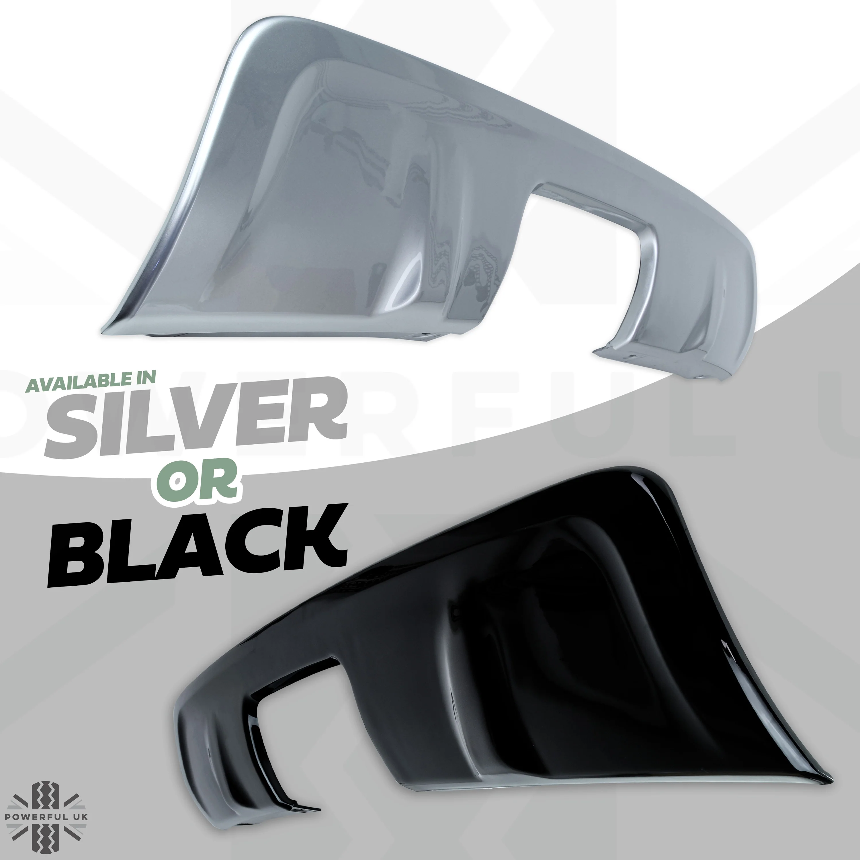 Rear Bumper "Dynamic" Tow Eye Cover FIXED TOW BAR - Silver - for Land Rover Discovery 5 - Image 6