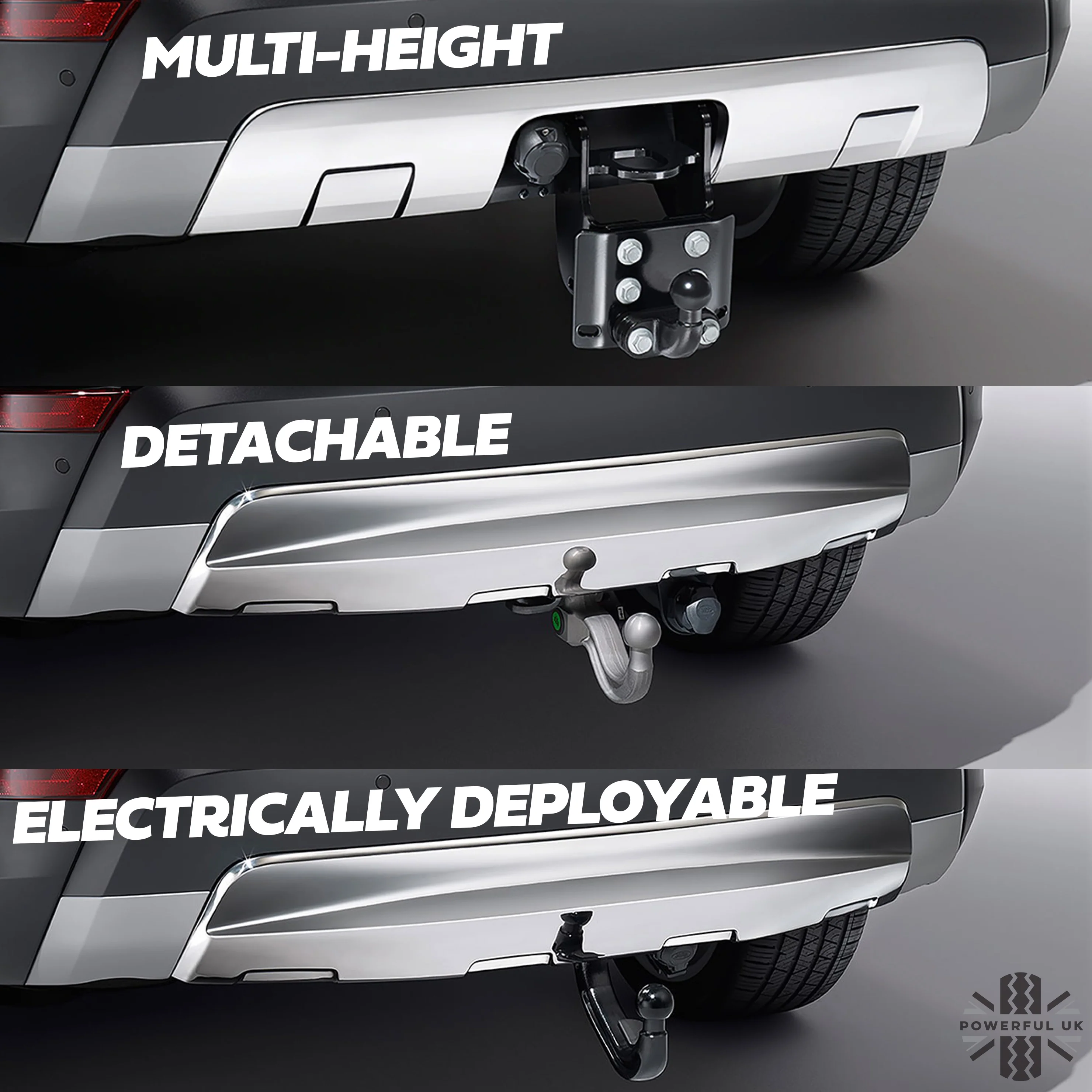 Rear Bumper "Dynamic" Tow Eye Cover FIXED TOW BAR - Silver - for Land Rover Discovery 5 - Image 7