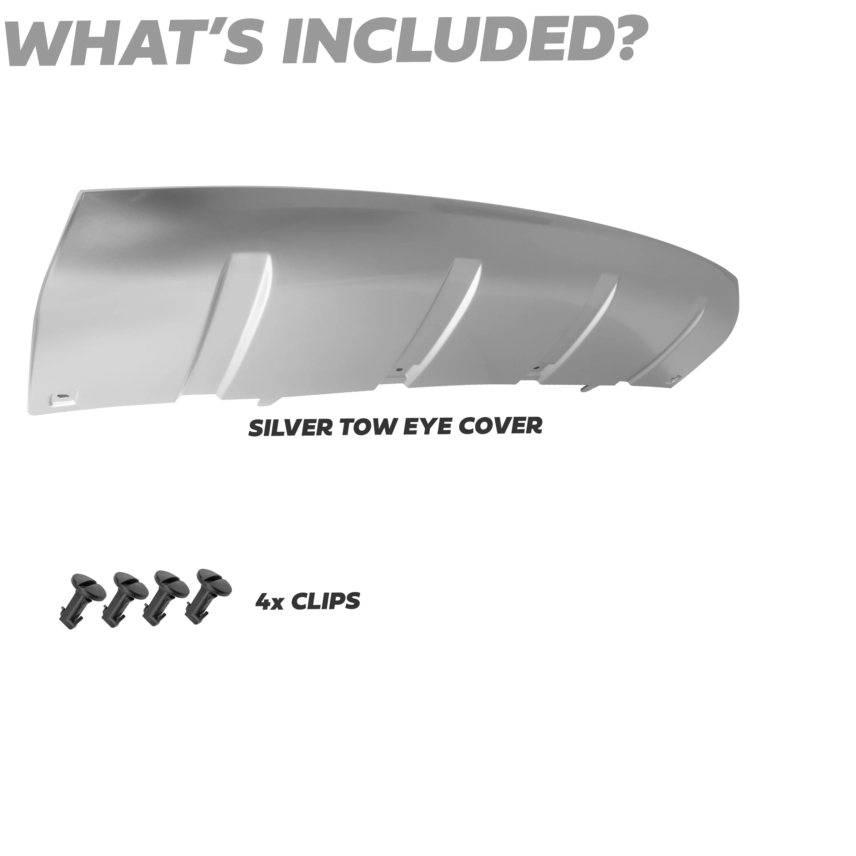 Front Bumper "Dynamic" Tow Eye Cover - Silver - for Land Rover Discovery 5 - Image 3