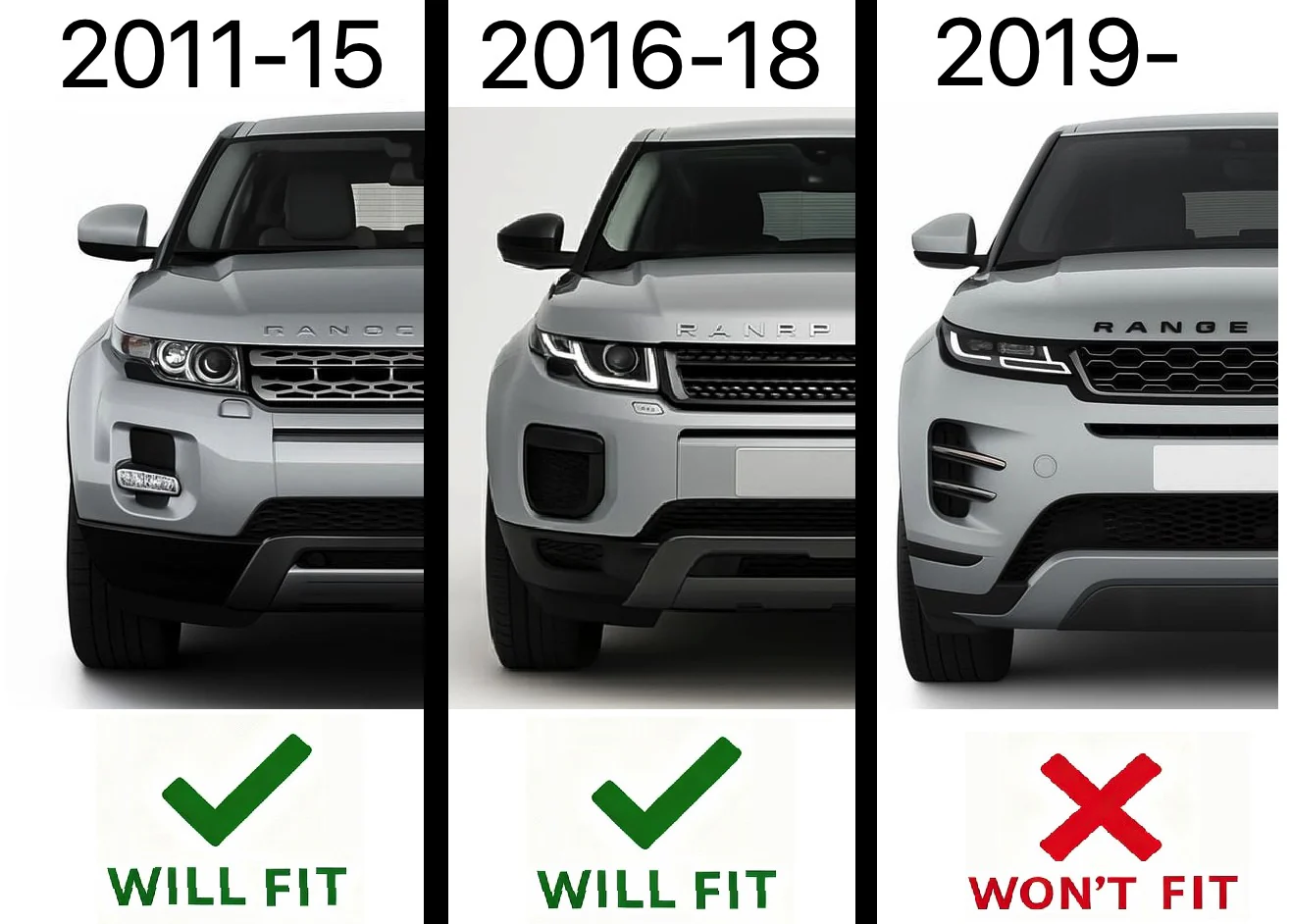 Rear Bumper Plastic Exhaust Trim for Range Rover Evoque L538 Dynamic - Black - RH - Image 5