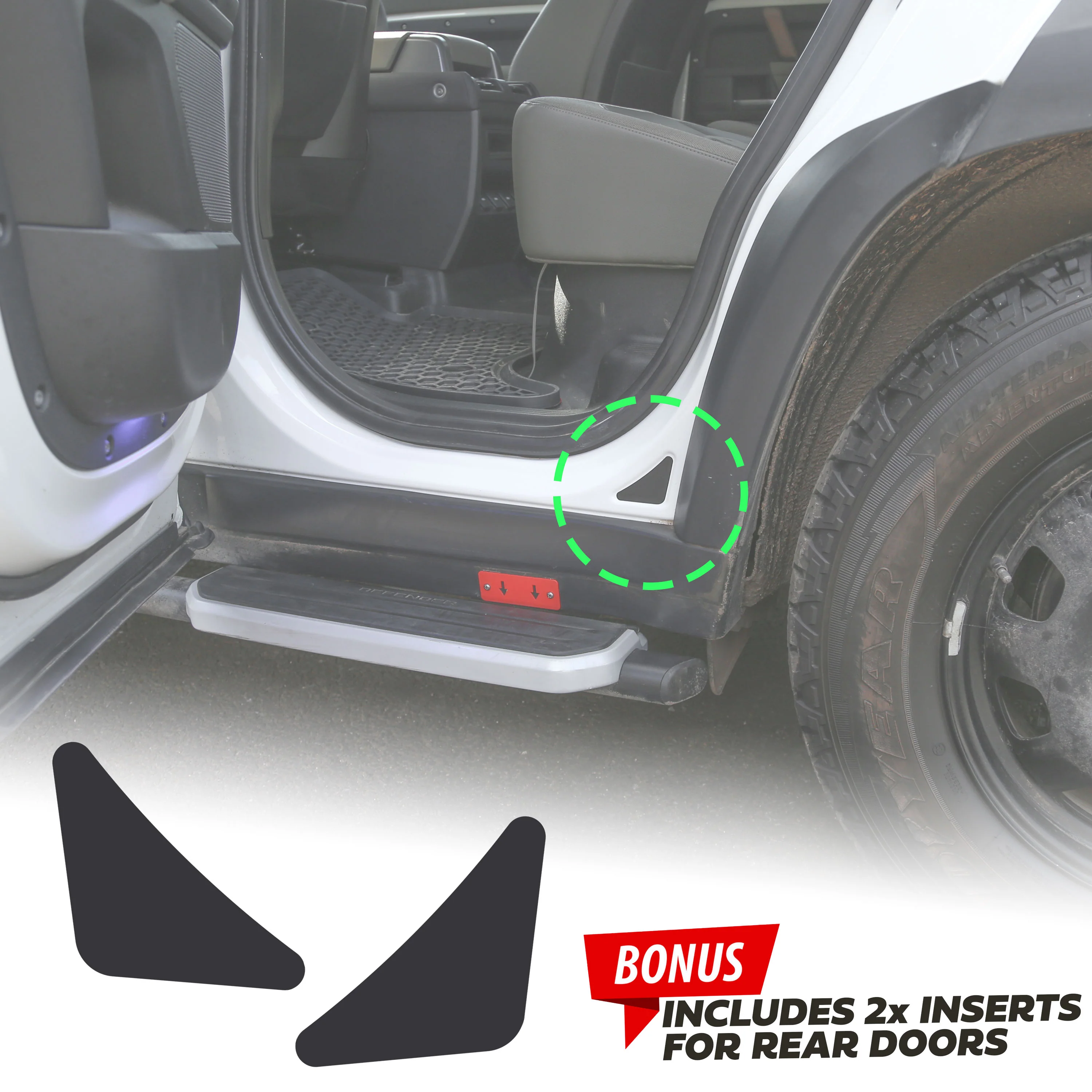 Rear Bumper Protection Decal for Land Rover Defender L663 - with 110 emblem - Image 4