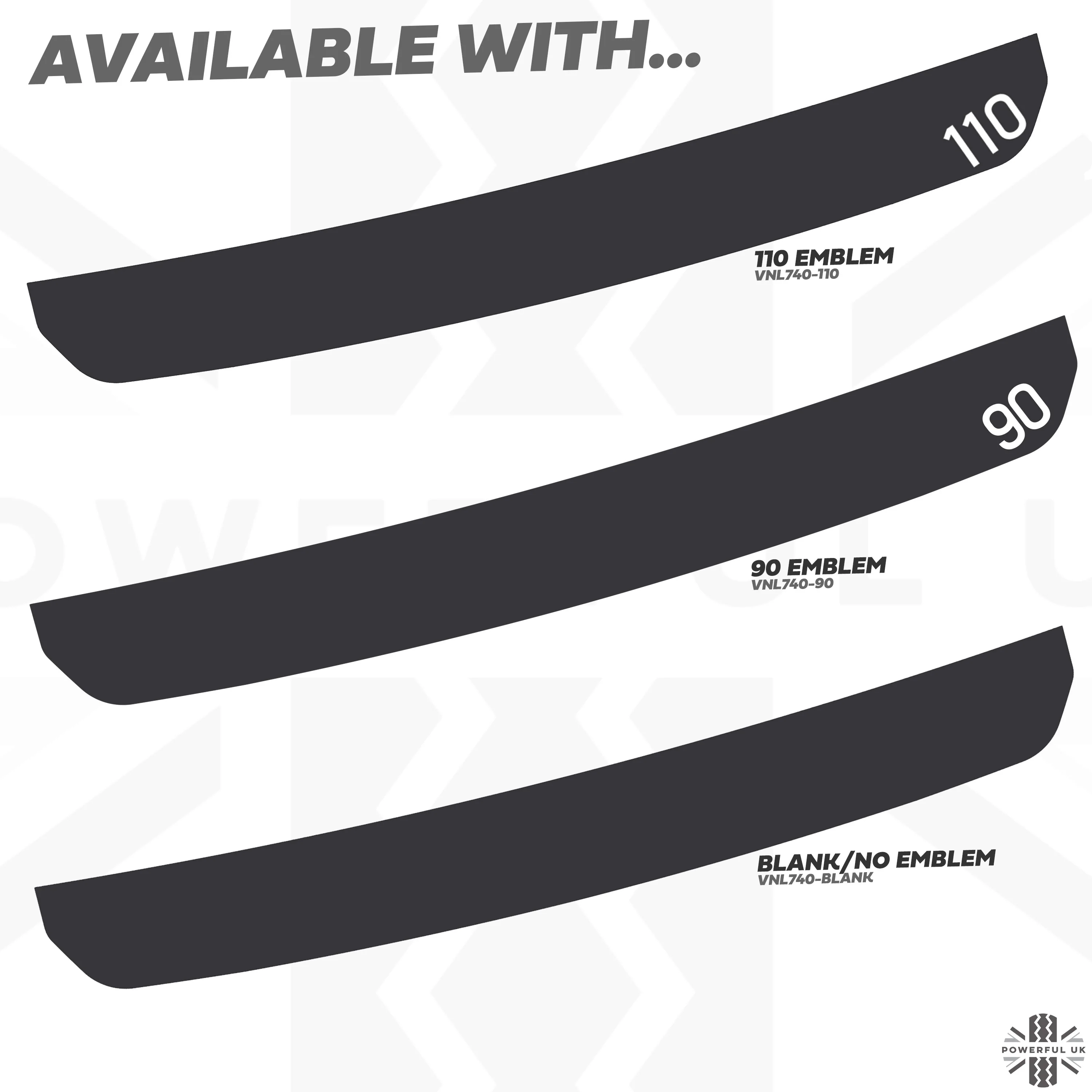 Rear Bumper Protection Decal for Land Rover Defender L663 - with 110 emblem - Image 7