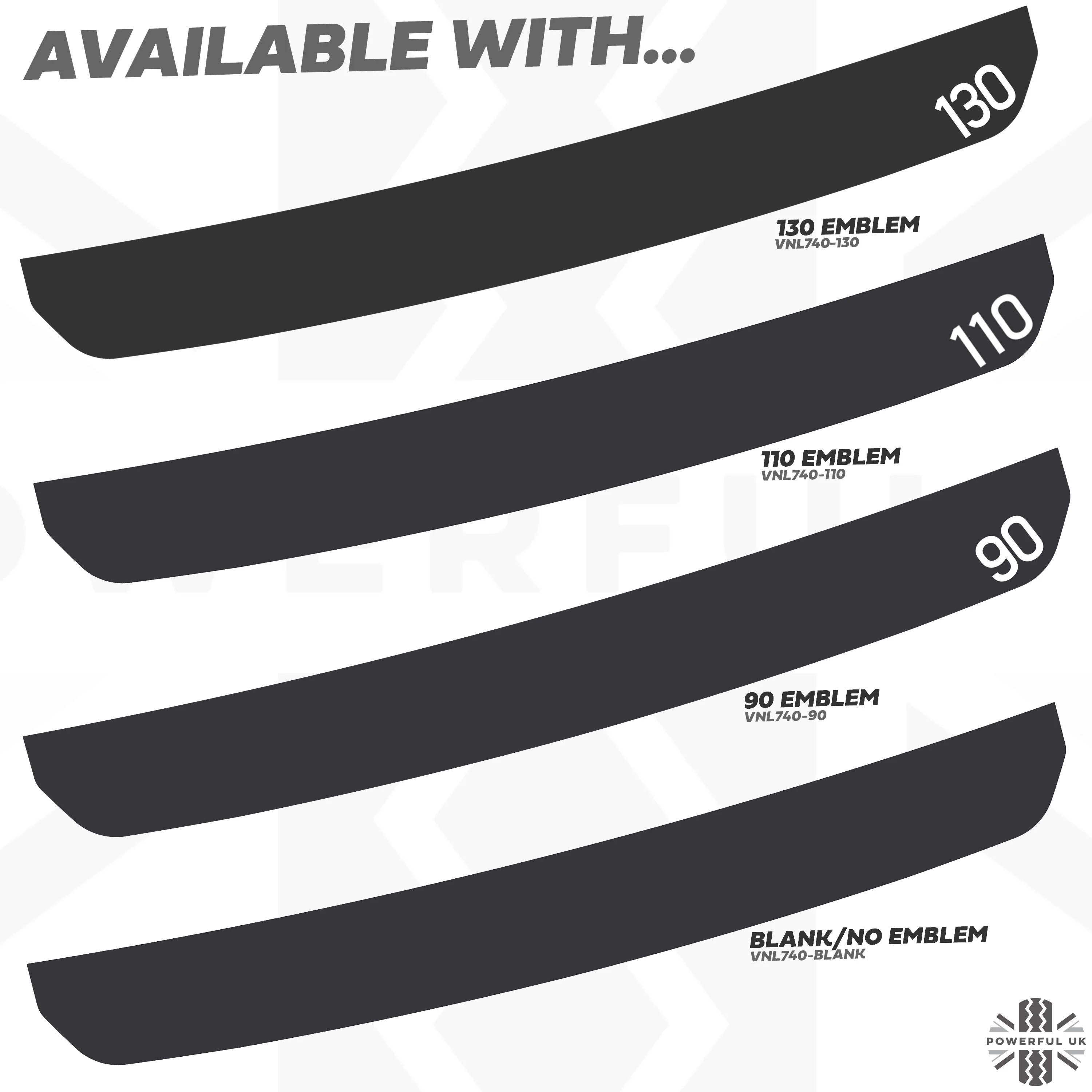 Rear Bumper Protection Decal for Land Rover Defender L663 - with 130 emblem - Image 6