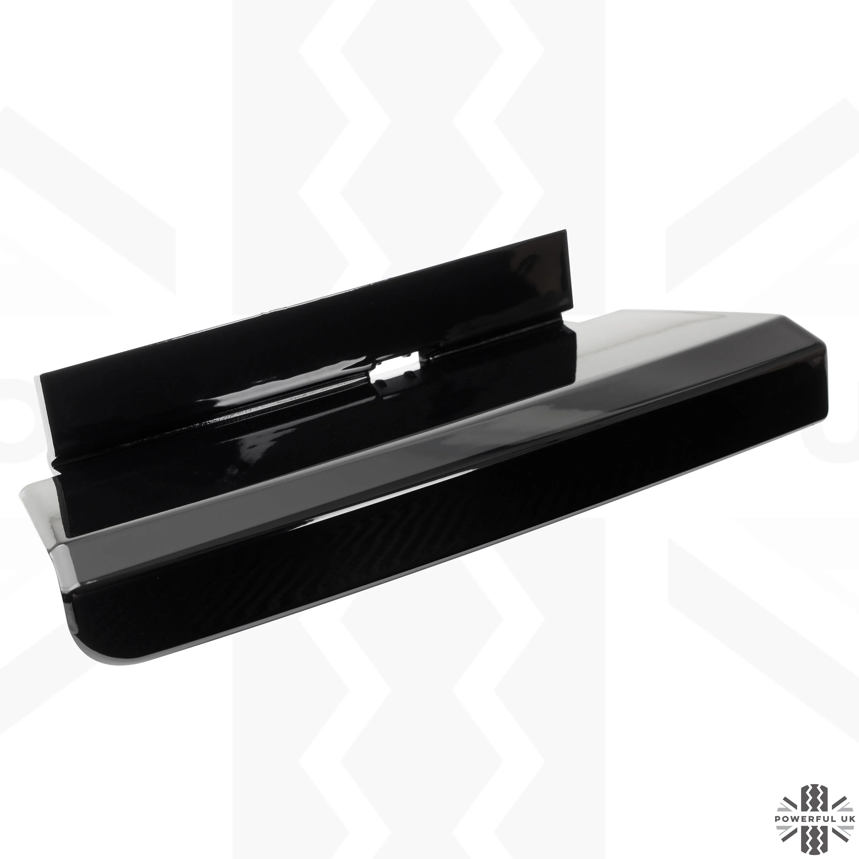 Rear Bumper Recess Trim (Lower Section) for Land Rover Defender L663 in Gloss Black - LEFT - Image 7