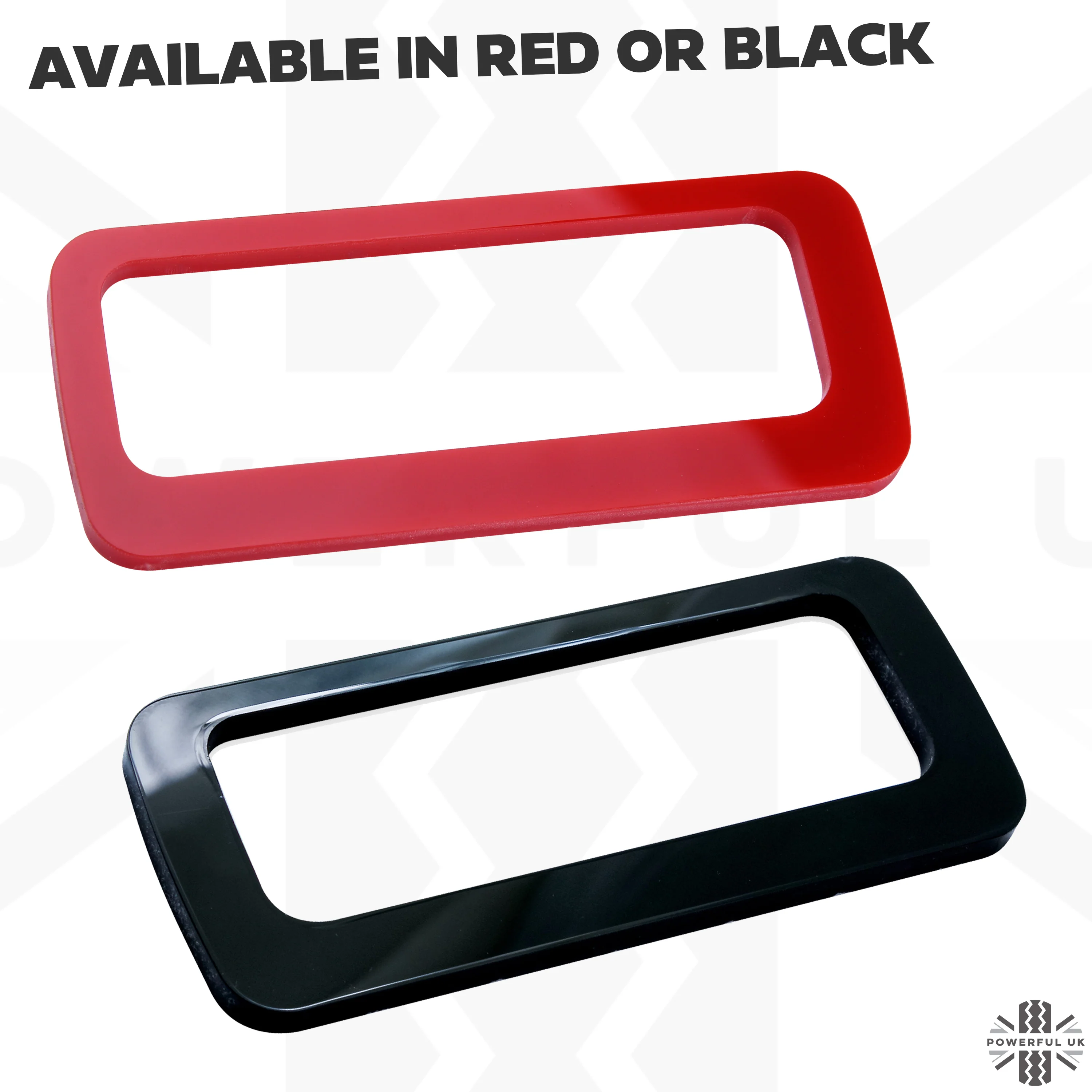 Rear Bumper Tow Loop Finisher Inserts - BLACK - for Land Rover Defender L663 - Image 8