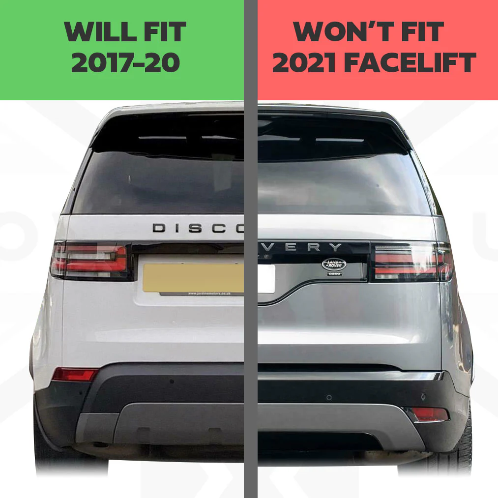 Rear bumper Twin Exhaust trims in Silver for Land Rover Discovery 5 (2017-20) HSE dynamic - Image 7