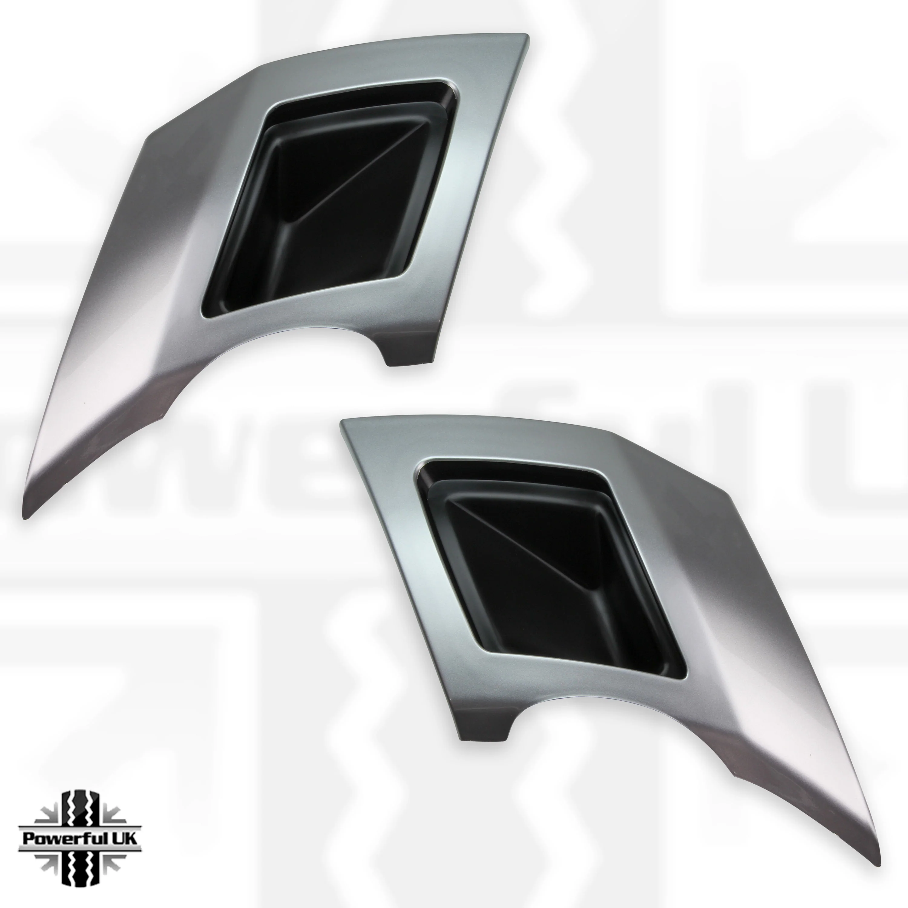 Rear bumper Twin Exhaust trims in Silver for Land Rover Discovery 5 (2017-20) HSE dynamic - Image 8