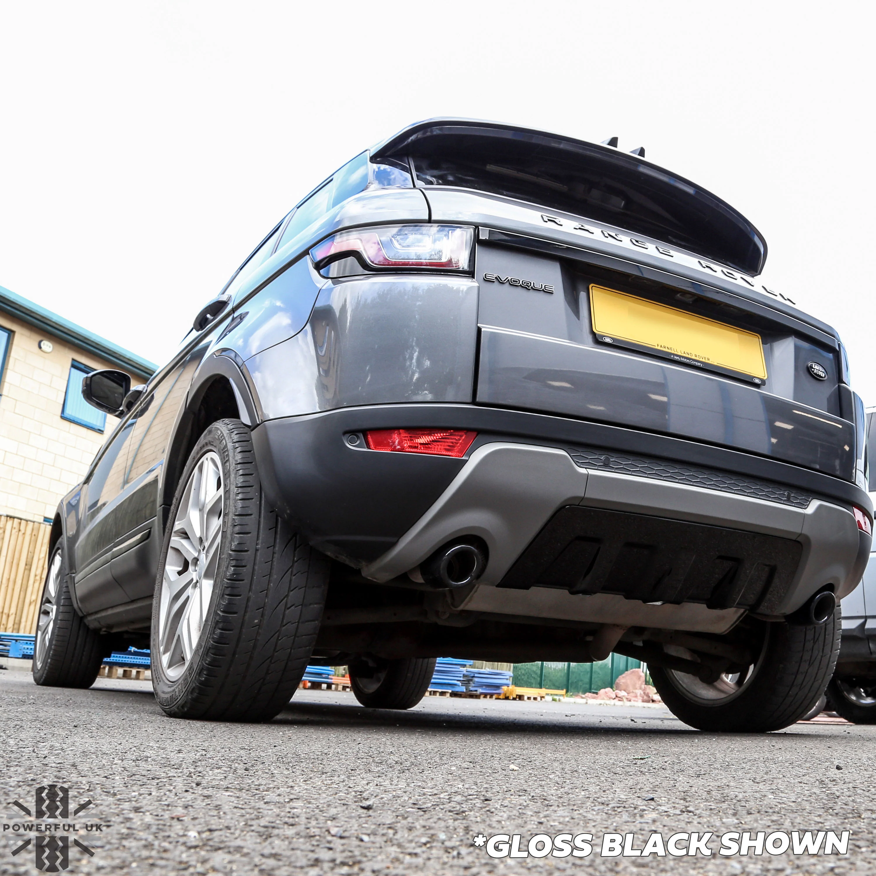 Rear Diffuser Panel for Range Rover Evoque Pure/Prestige/SE/SE Tech (2011-18) - Satin Black - Image 2