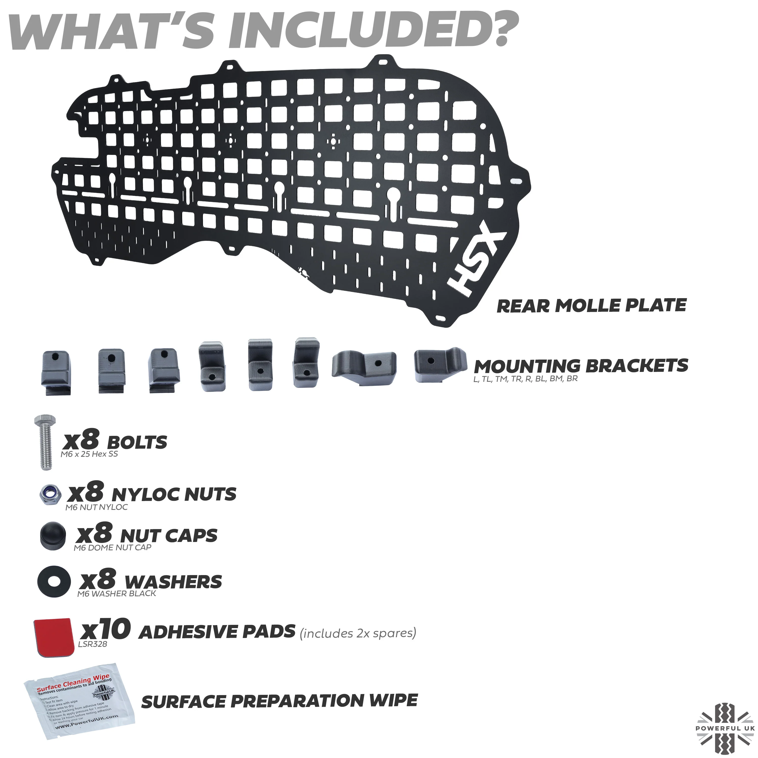 Rear Door Interior Molle Plate for Land Rover Defender L663 - Image 3