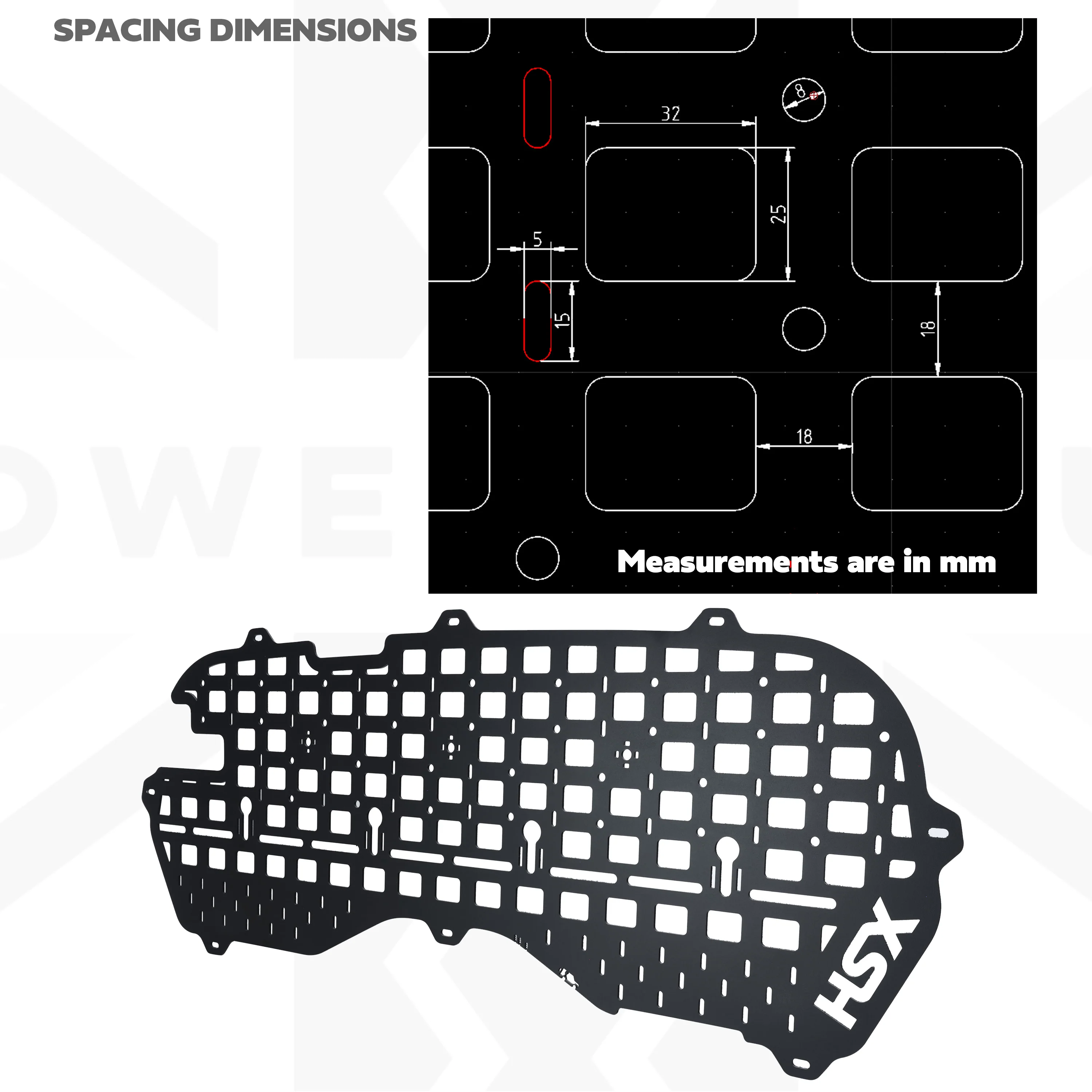 Rear Door Interior Molle Plate for Land Rover Defender L663 - Image 6