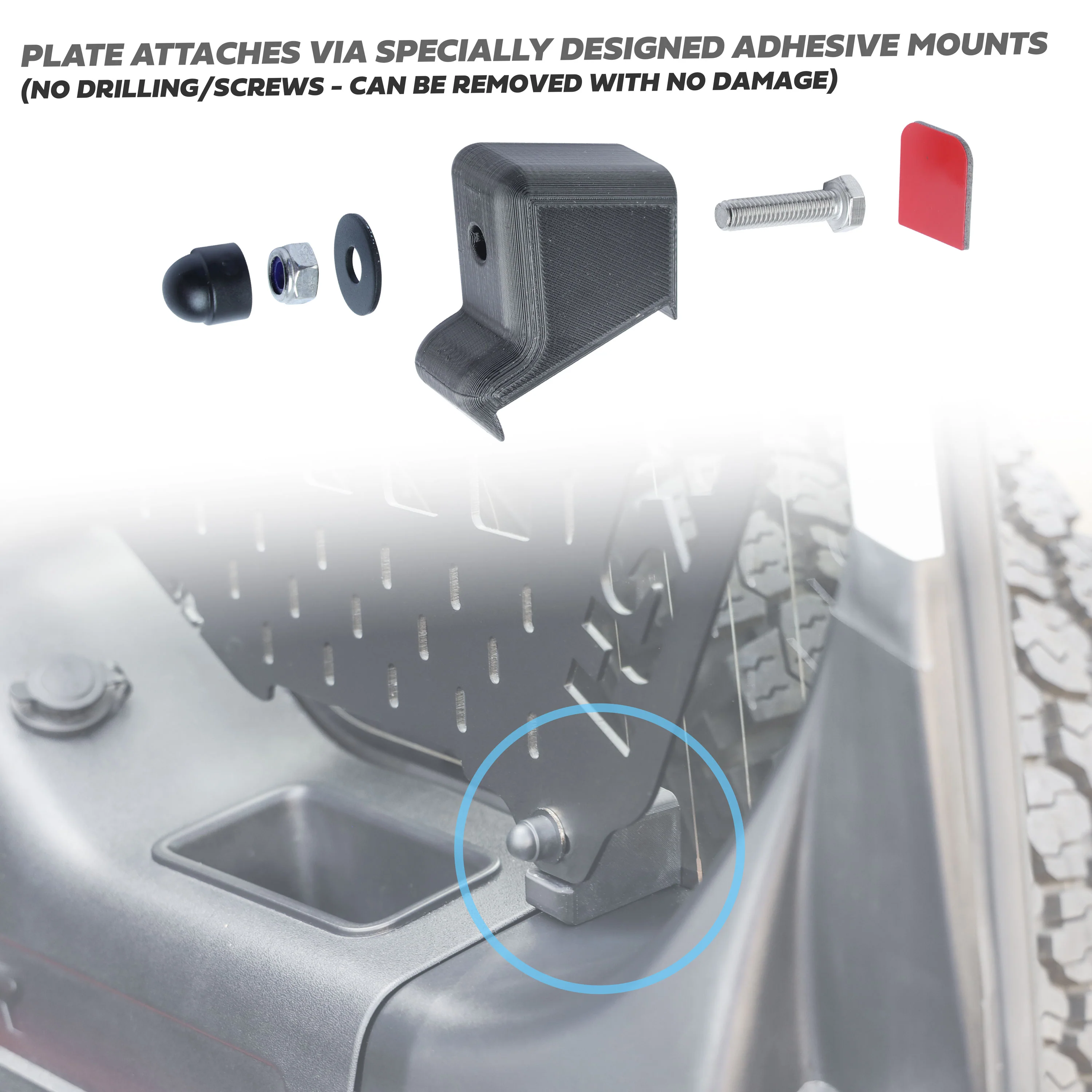 Rear Door Interior Molle Plate for Land Rover Defender L663 - Image 9
