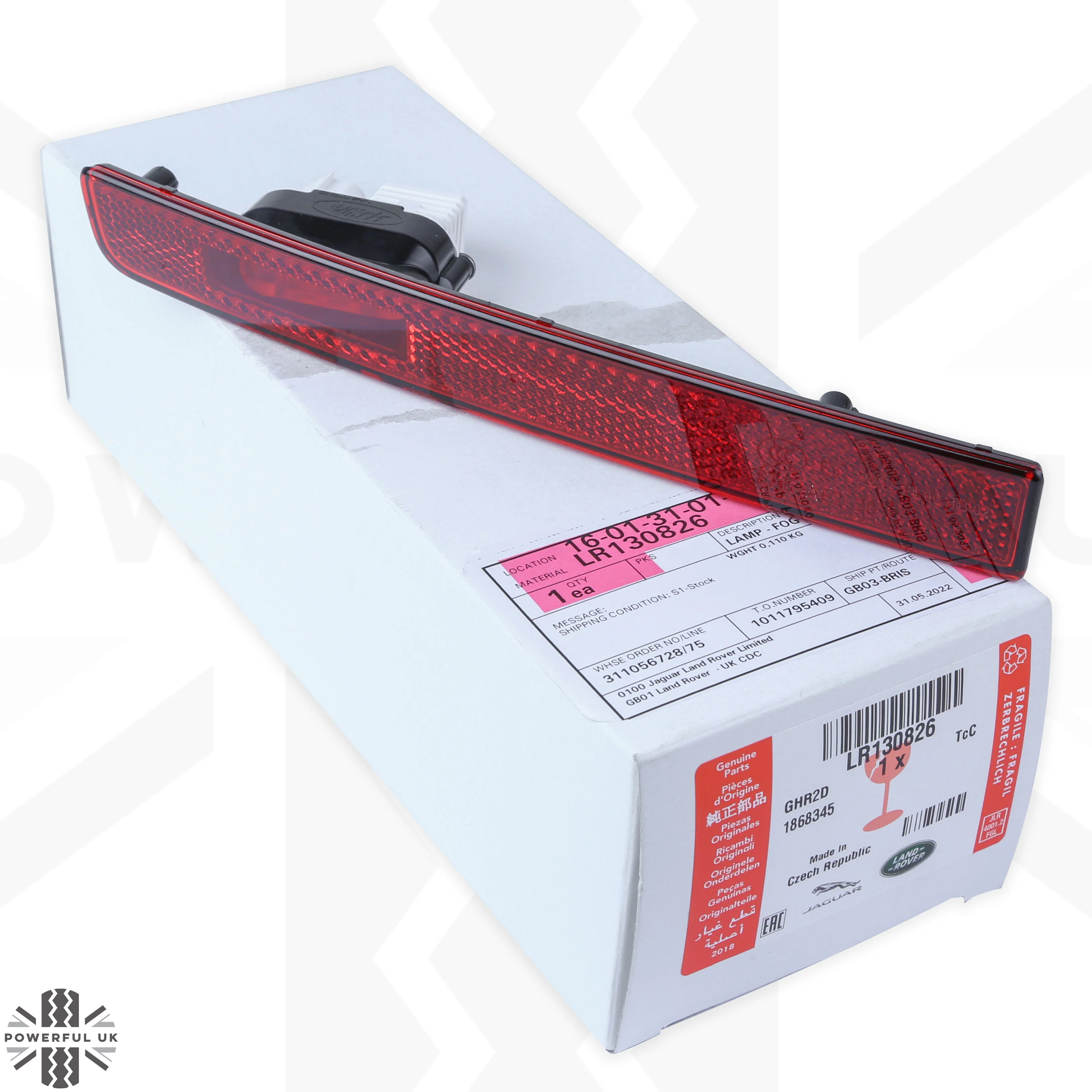 Rear LED Fog Lamp/Reflector for Land Rover Defender L663 - Genuine - LEFT - Image 2
