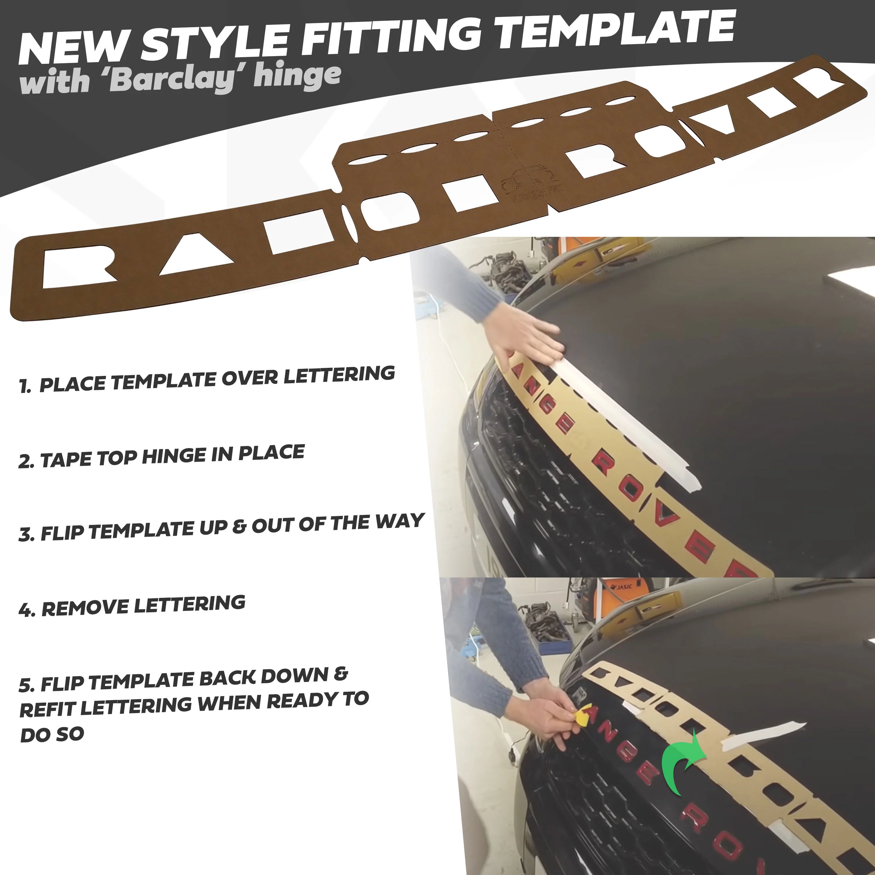 Rear Lettering Template for Range Rover Evoque (2011-19) - Image 4