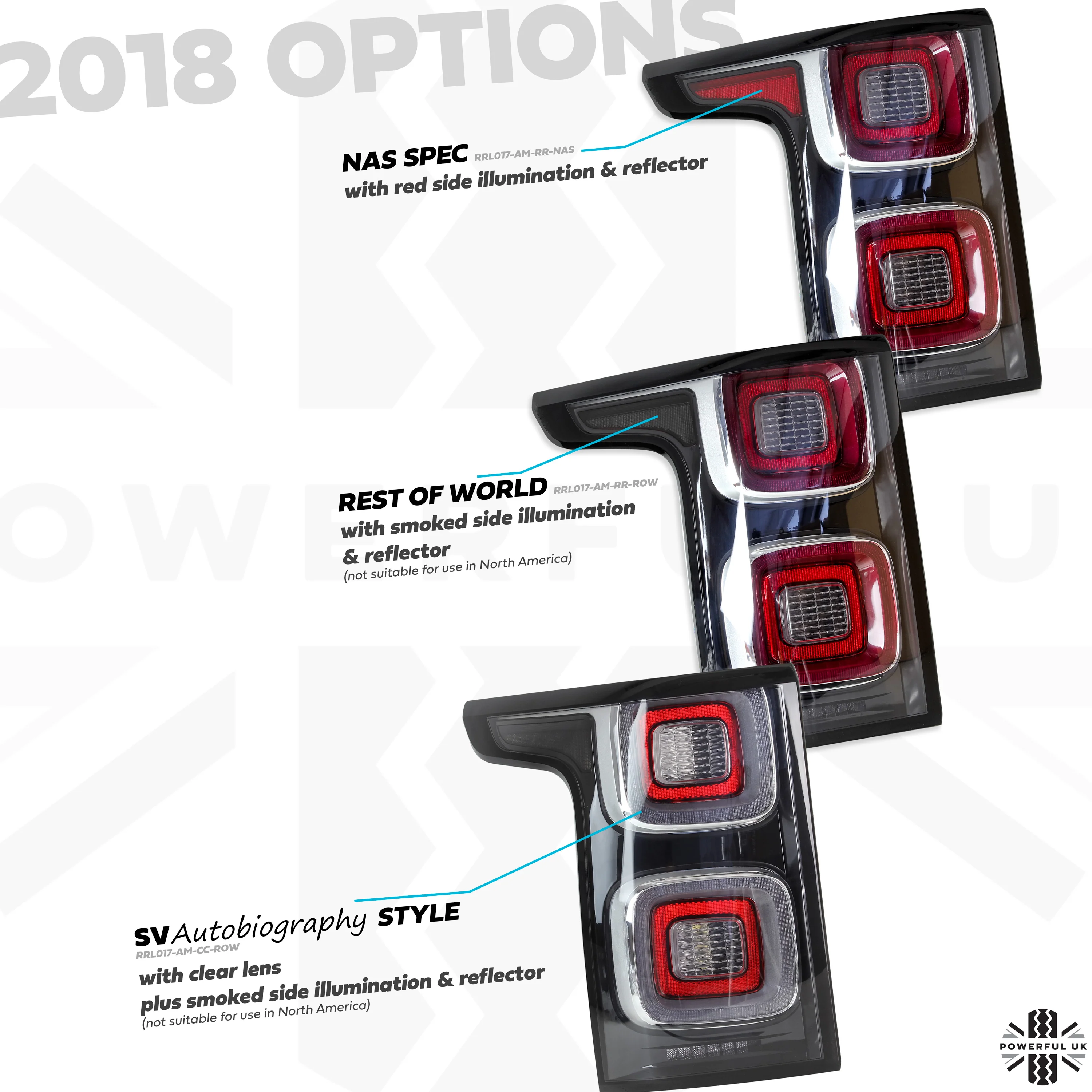 Rear Light 2018+ Style - NAS Spec - LEFT for Range Rover L405 - Image 5