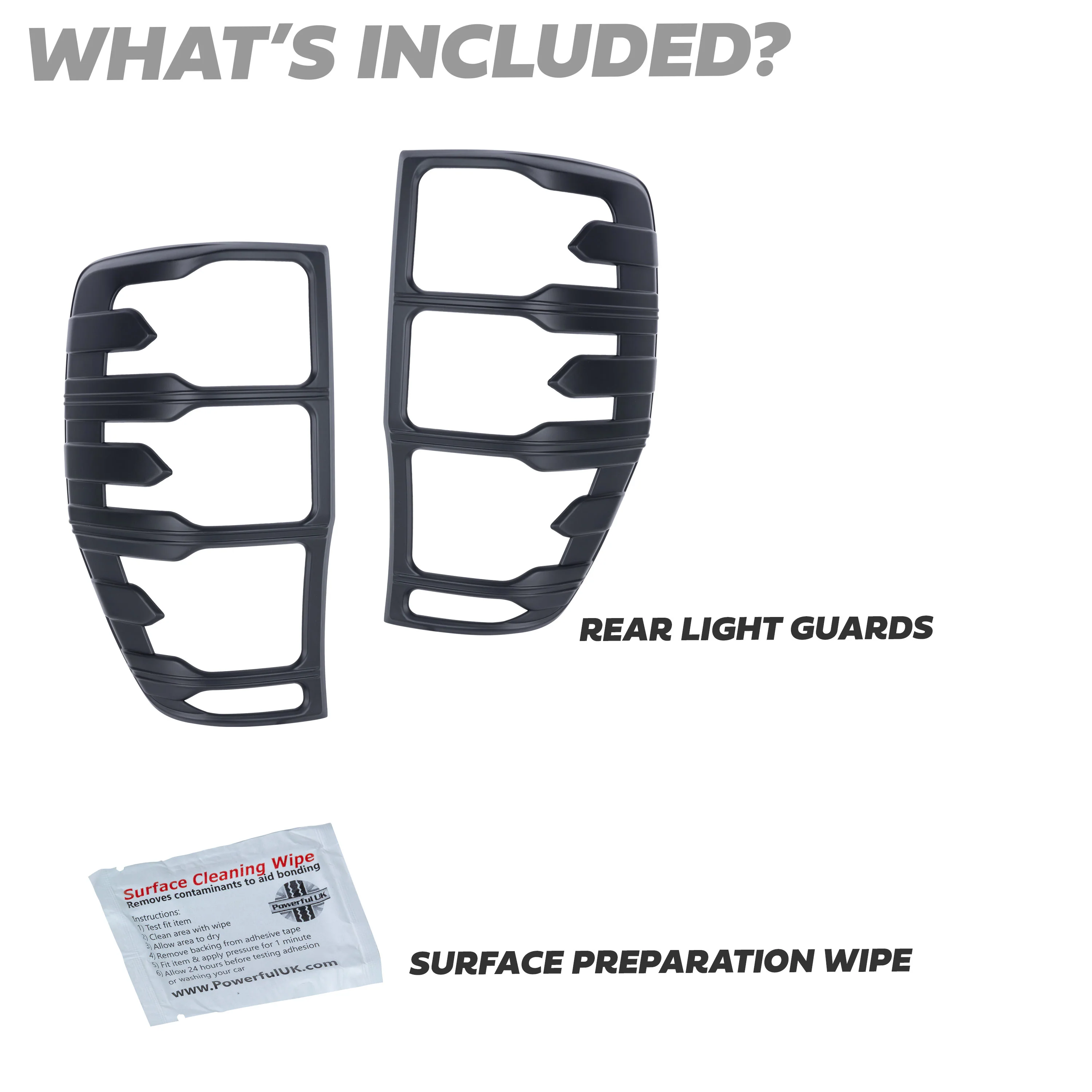 Rear Light Covers - Black - for Ford Ranger 2012-22 - Image 8