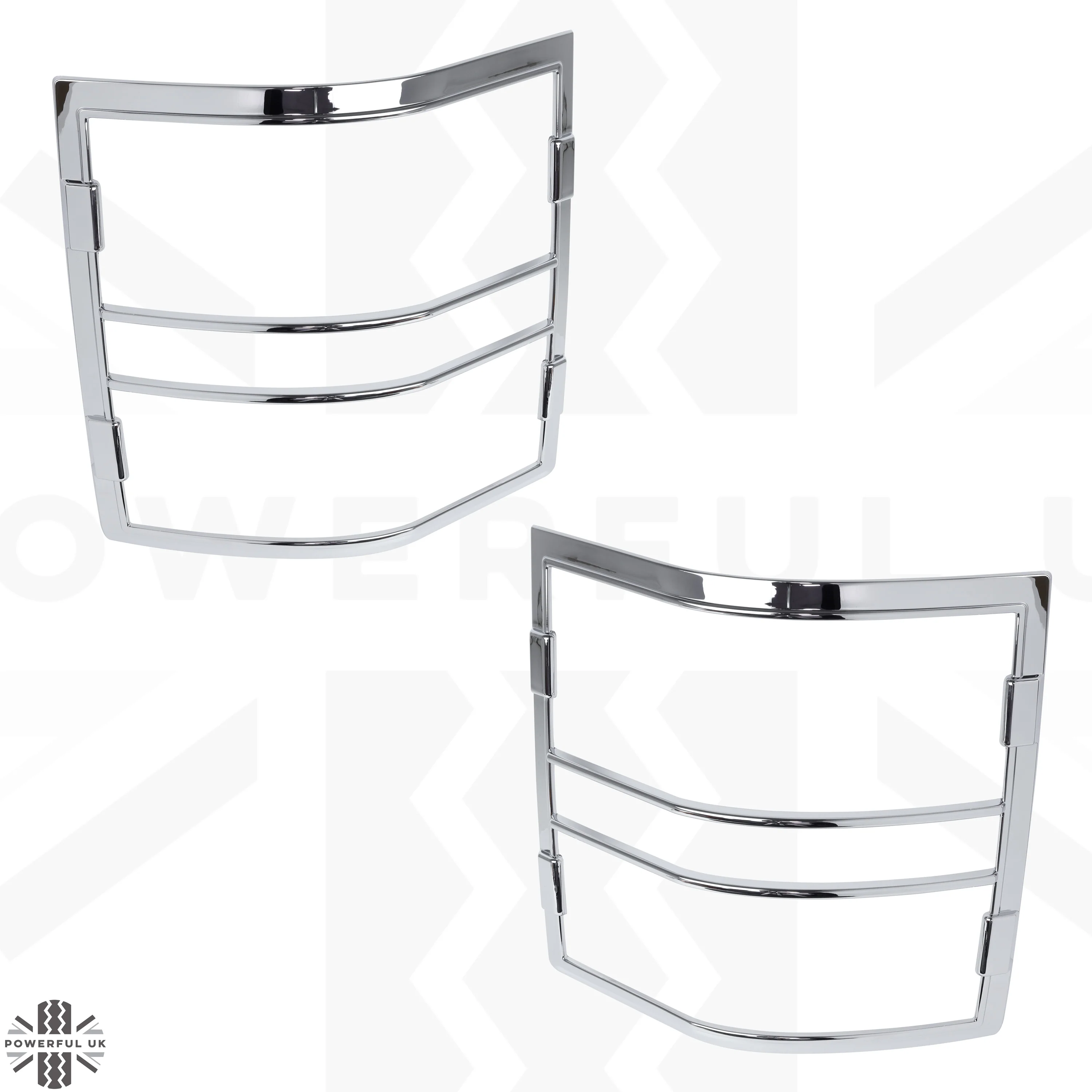 Rear Light Covers for Range Rover L322 - Chrome - Image 2