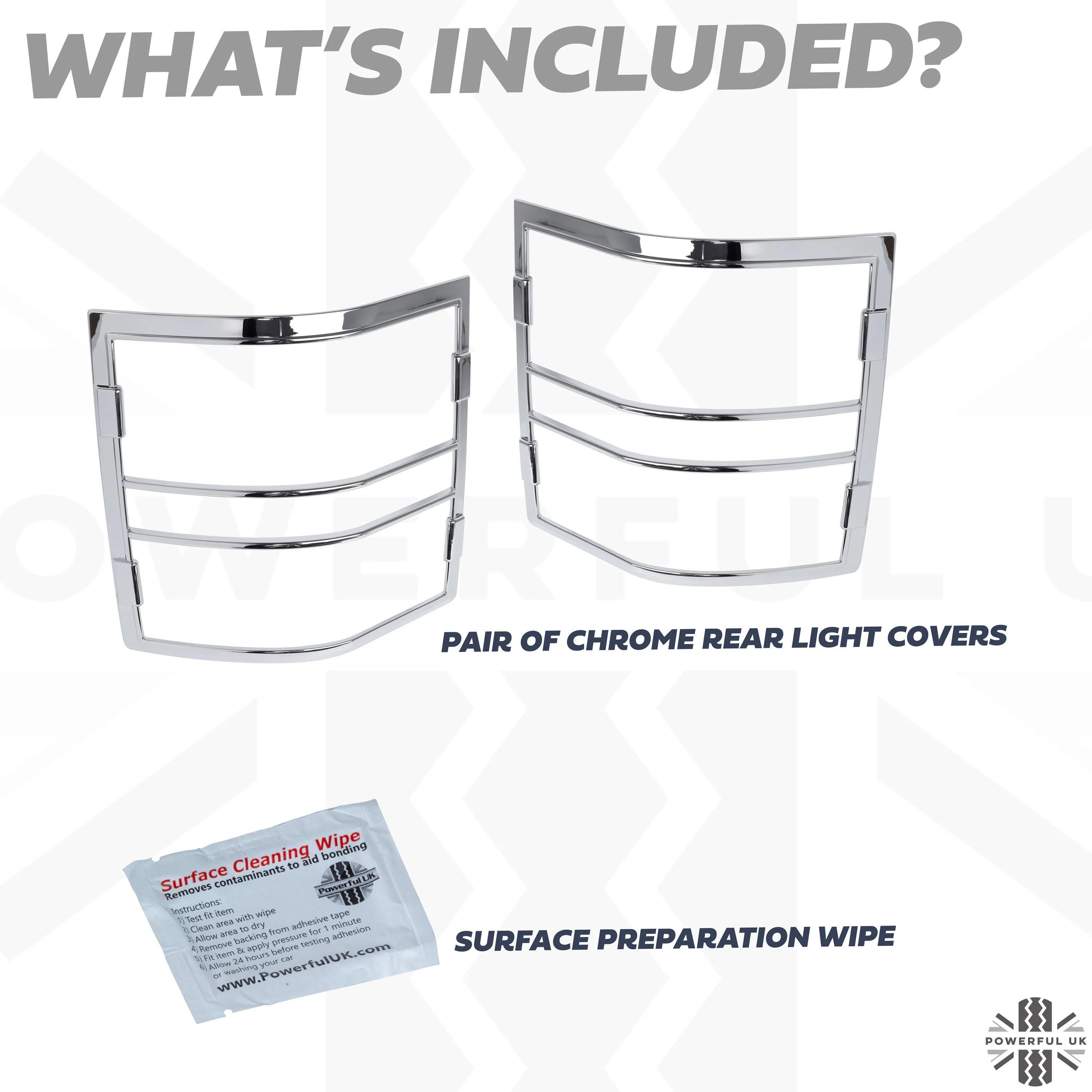 Rear Light Covers for Range Rover L322 - Chrome - Image 6