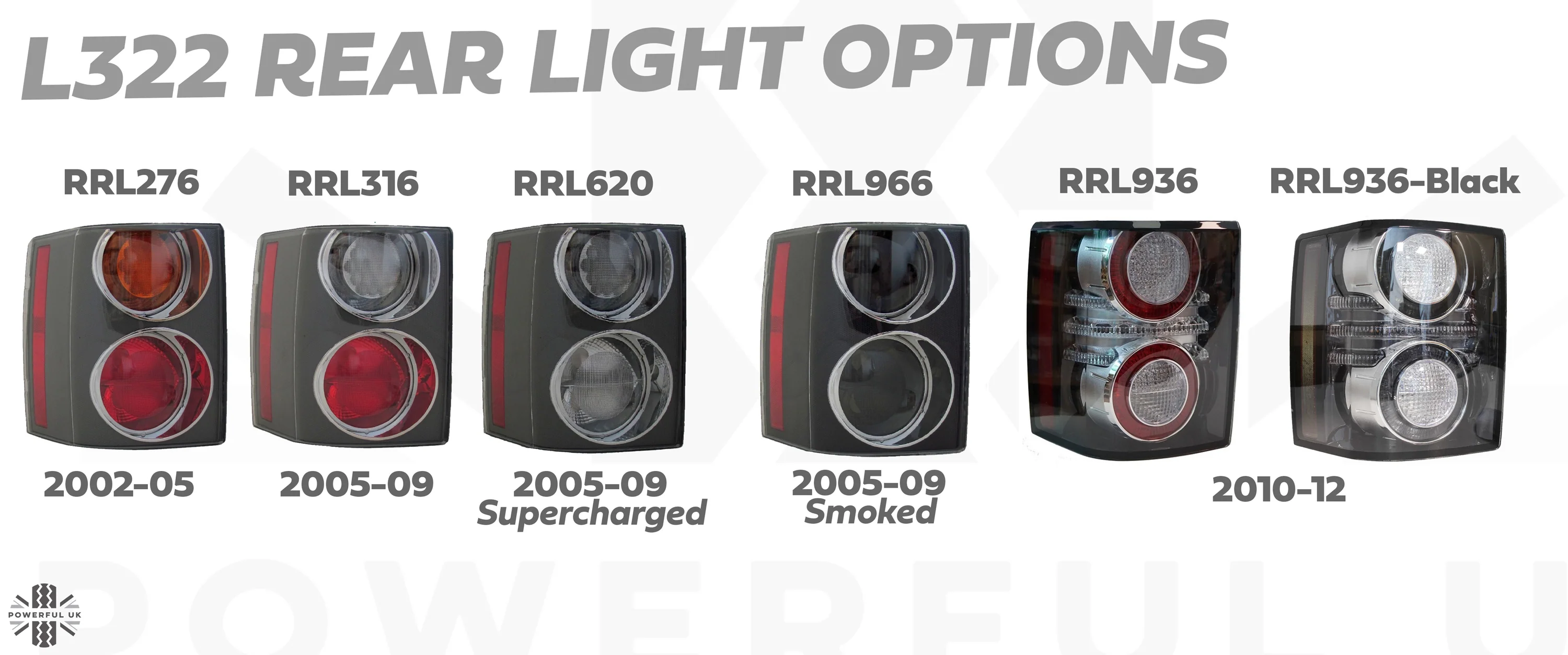 Rear Light Red/Orange for Range Rover L322 2002-05 - PAIR - Image 9