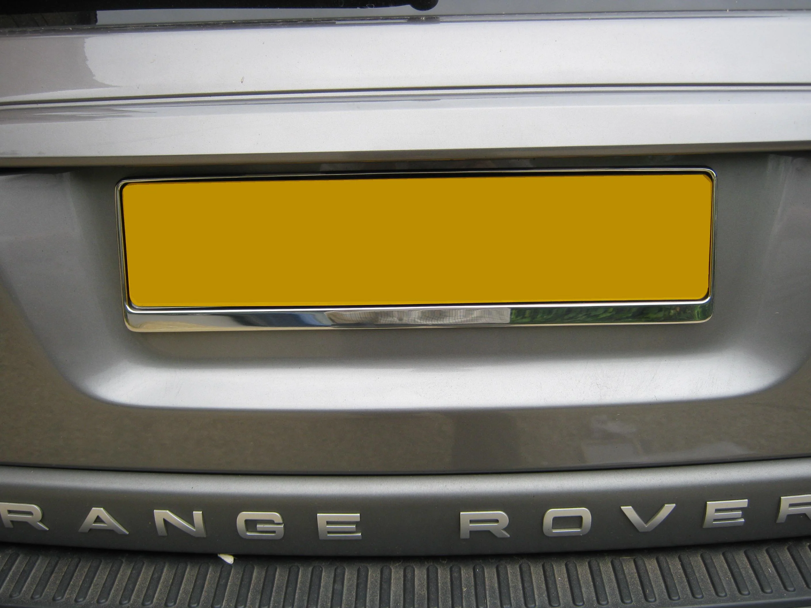 Rear Number Plate Surround - Polished Stainless - for Range Rover Sport L320 - Image 5