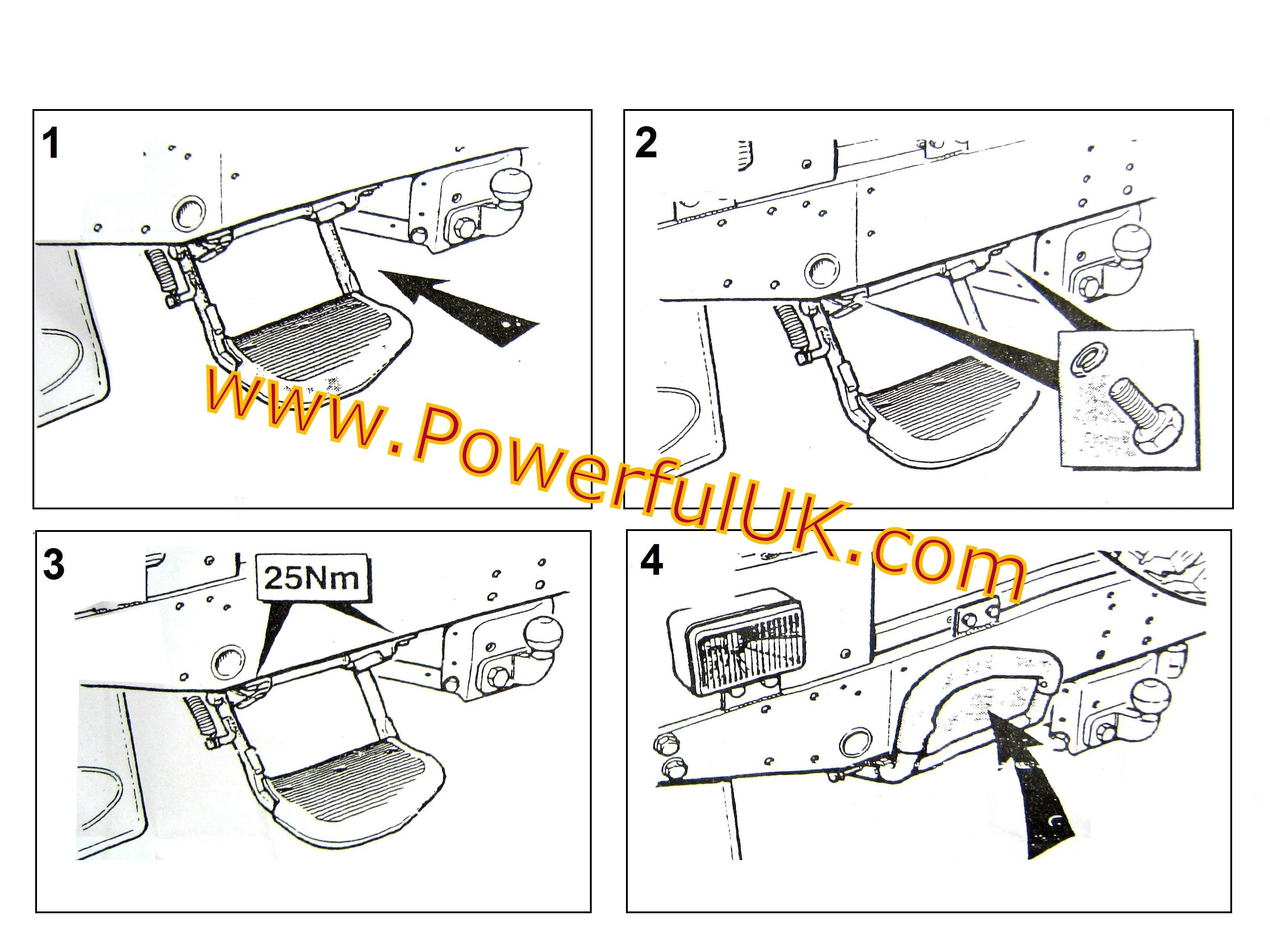 Rear Step - Folding - for Land Rover Defender - Image 7