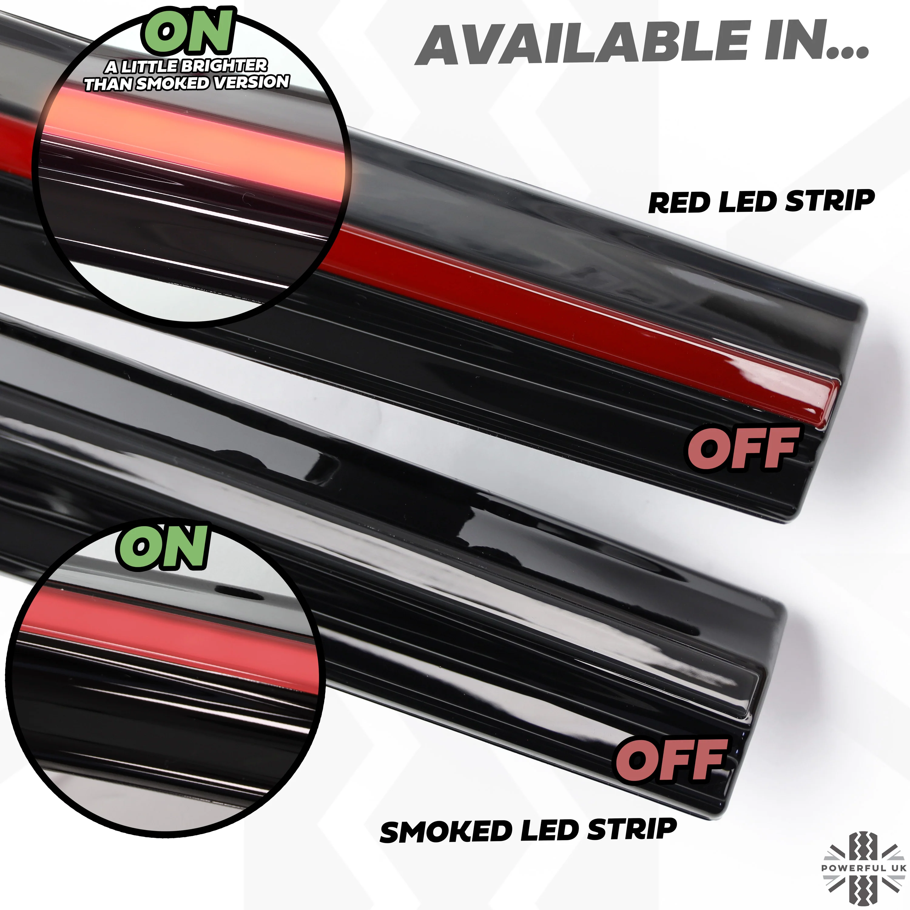 Rear Tailgate LED Lightbar for Range Rover Sport L494 WITH reverse camera - RED Lens - Image 3