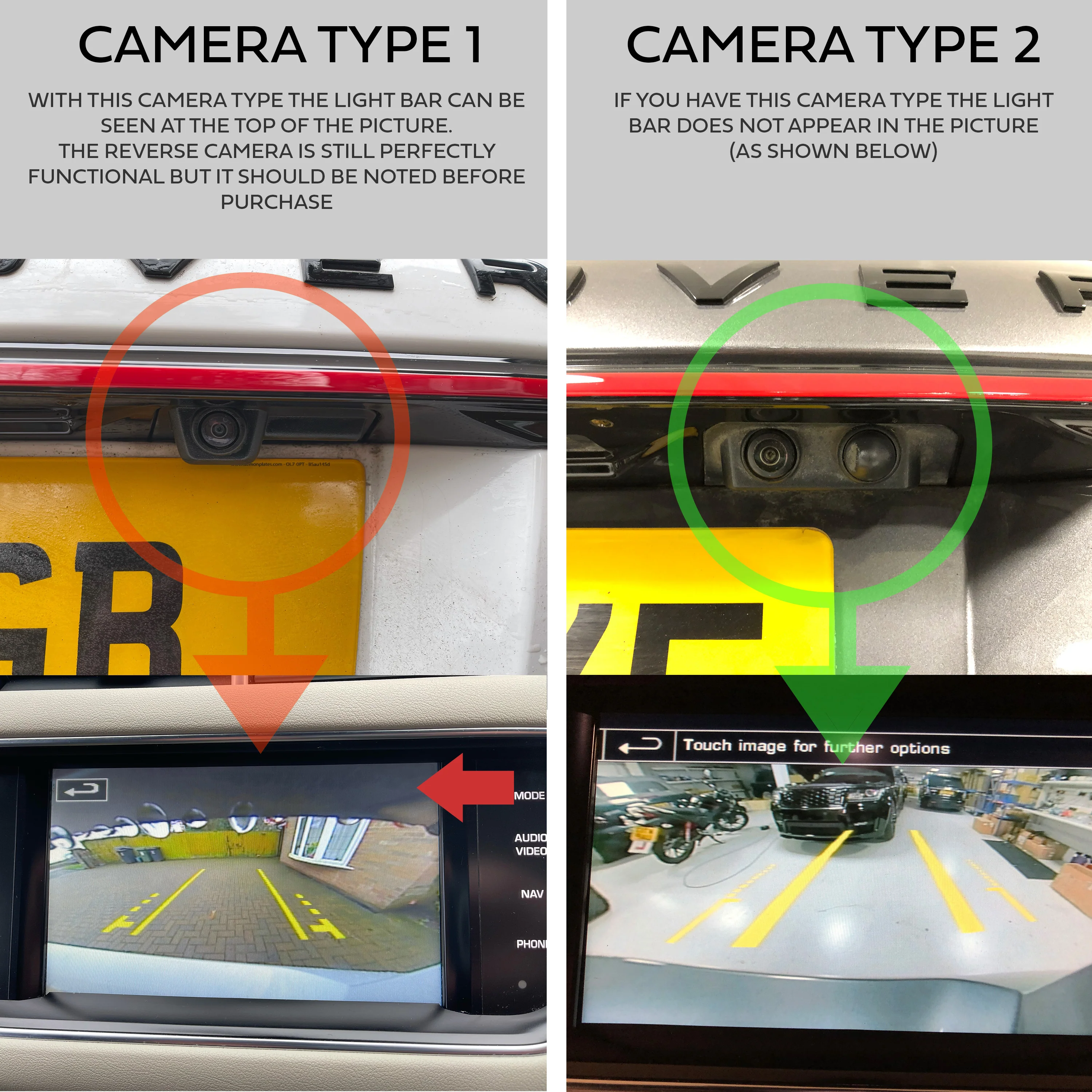 Rear Tailgate LED Lightbar for Range Rover Sport L494 WITH reverse camera - SMOKED Lens - Image 10