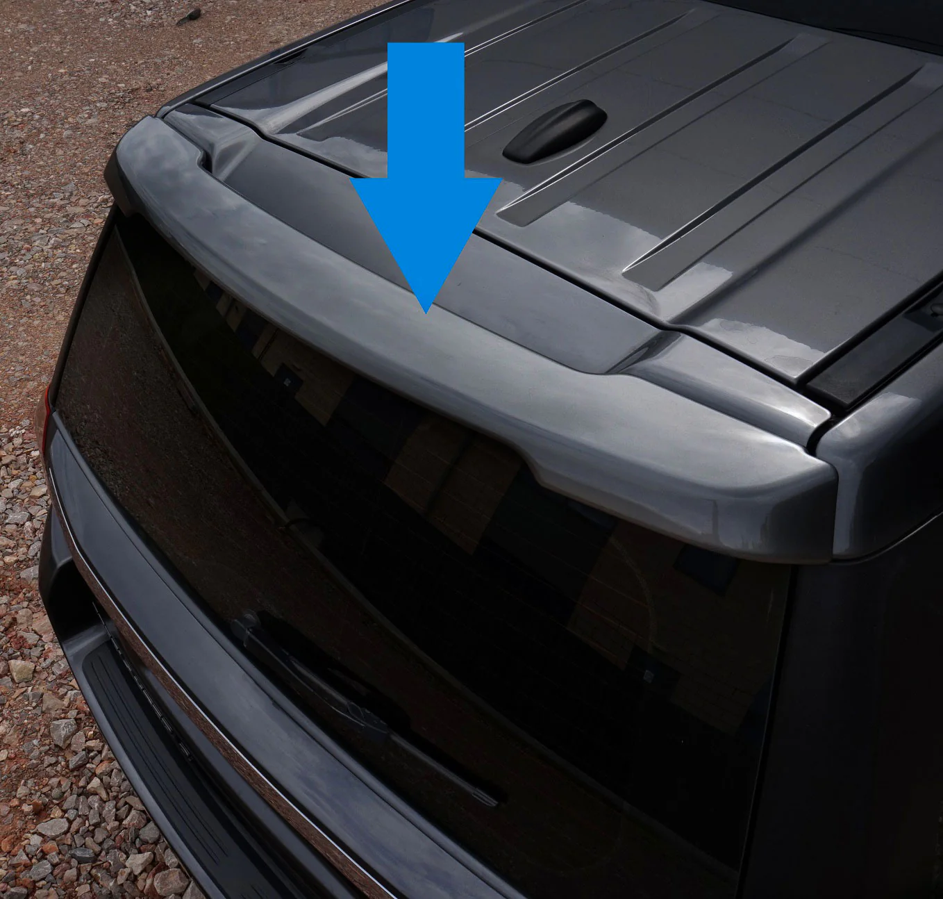 Rear Tailgate Spoiler Kit - Orkney Grey - for Land Rover Freelander 2 - Image 3