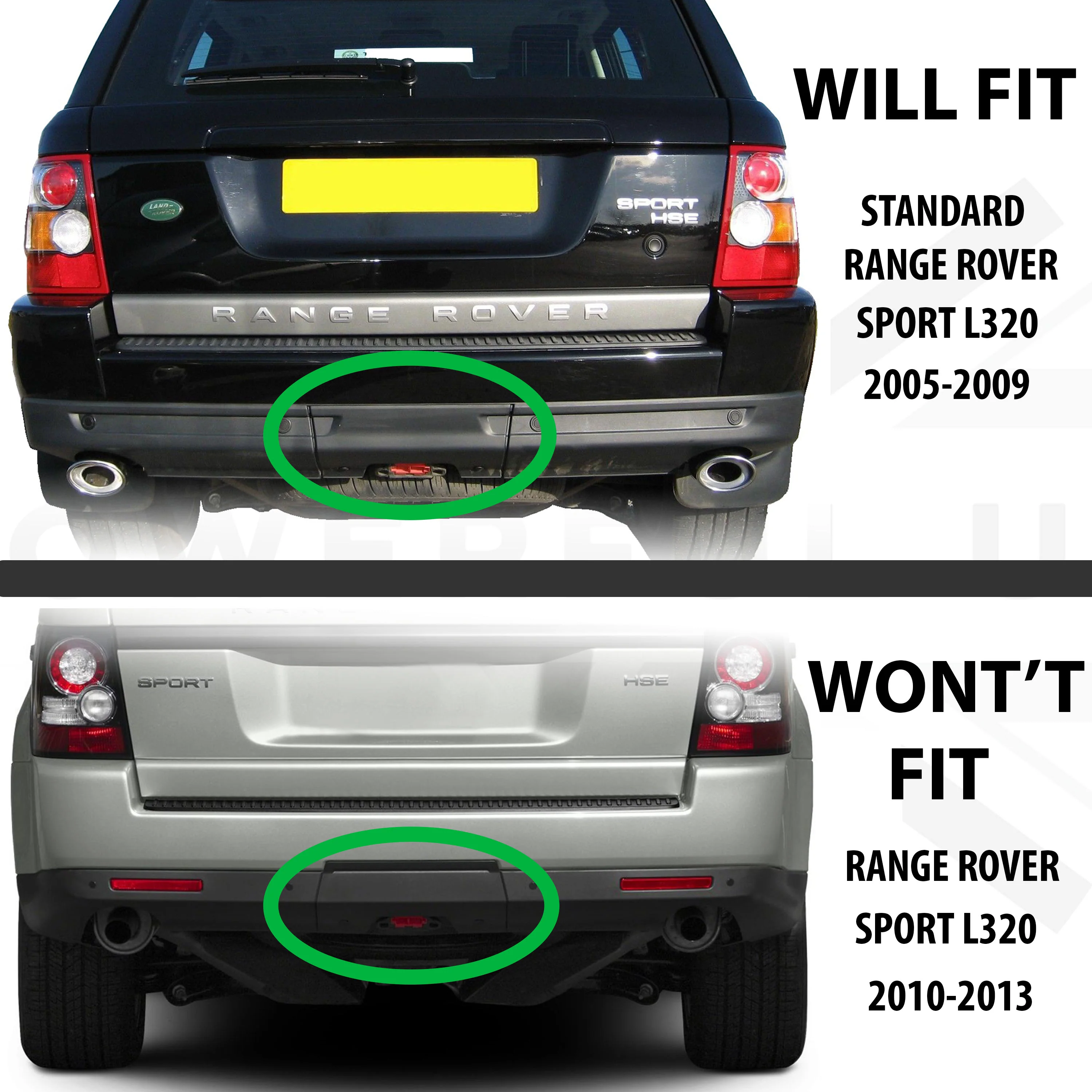 Rear Tow Eye Cover for Range Rover Sport 2005-2009 - Genuine - Image 8