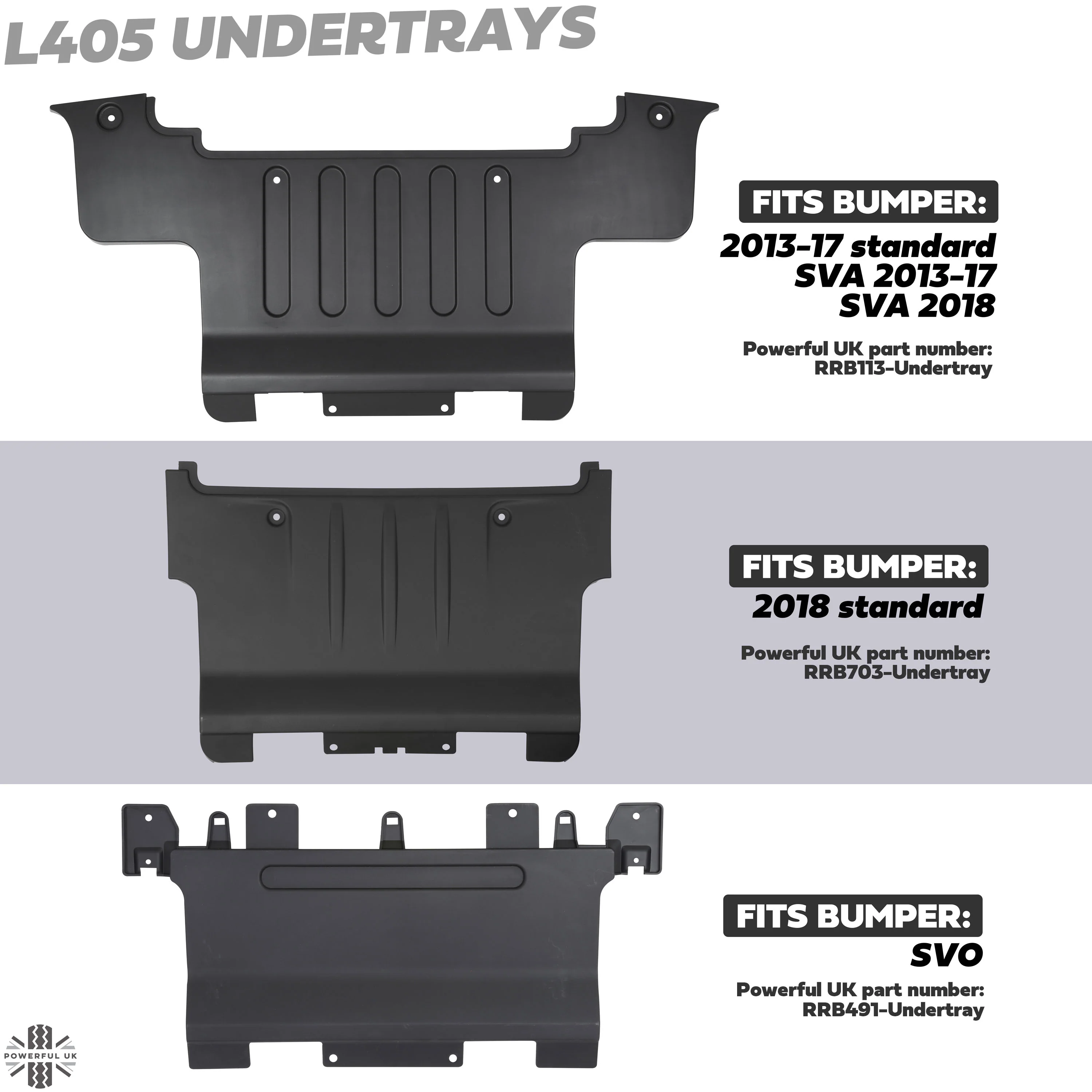 Rear Undertray for Range Rover L405 SVO Bumper - Aftermarket - Image 6