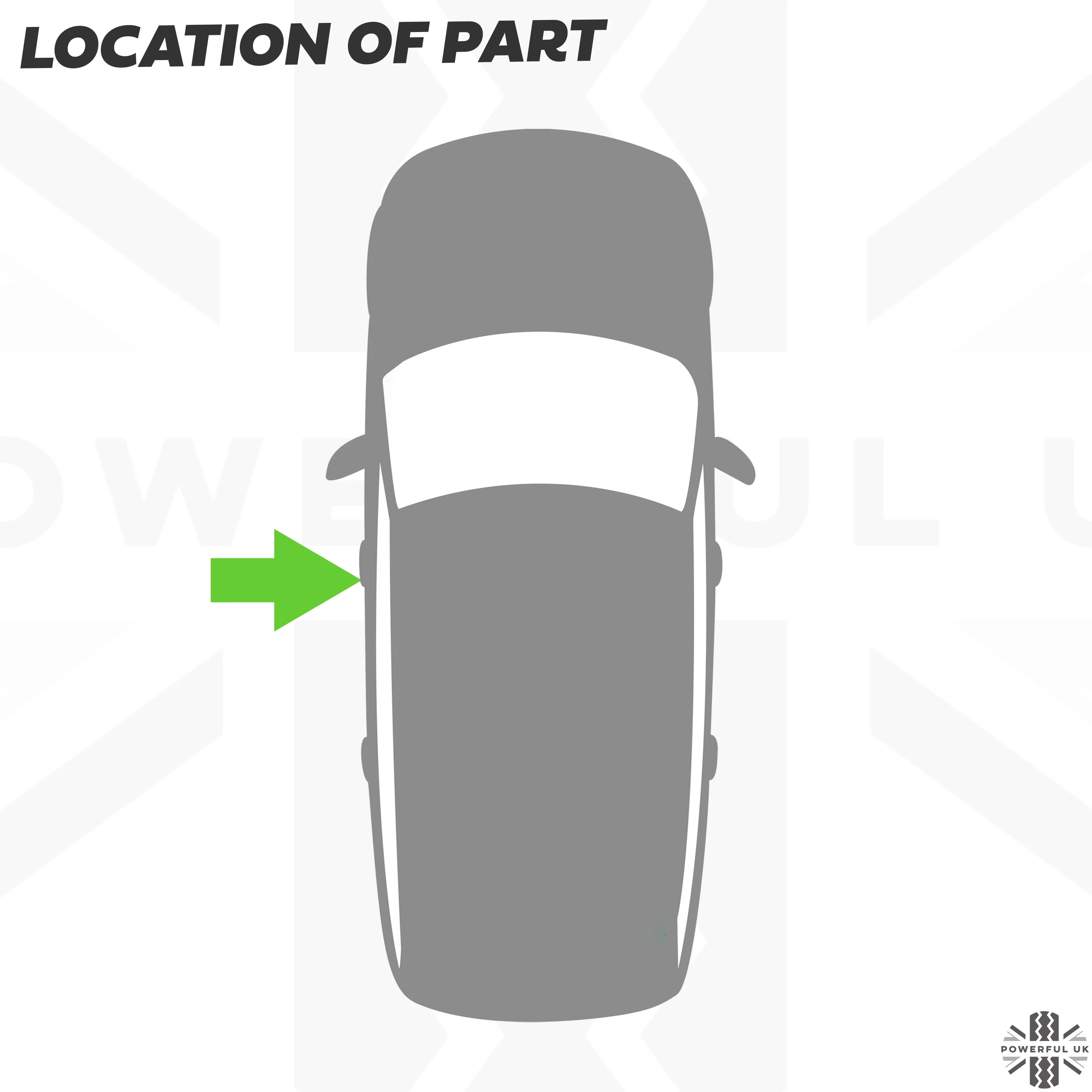 Replacement Door Handle Key Piece in Black for Range Rover Evoque - LH - Image 3