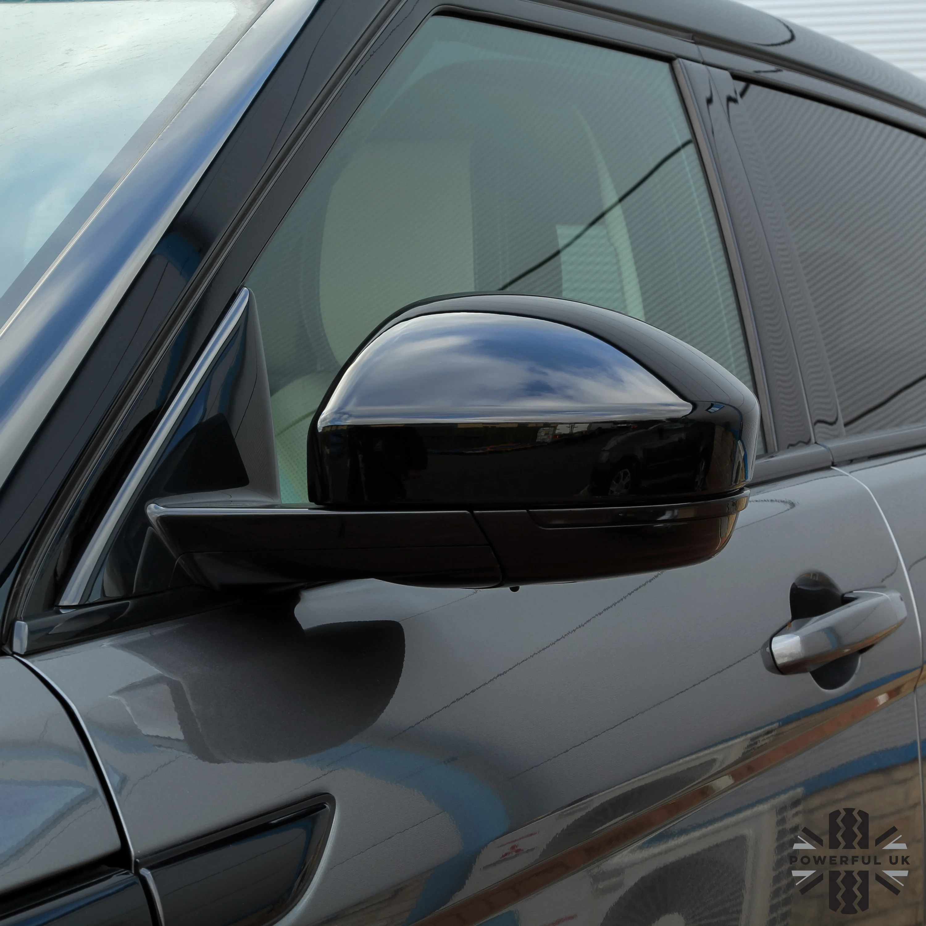 Replacement Mirror Caps for Range Rover Velar - Gloss Black - Image 4
