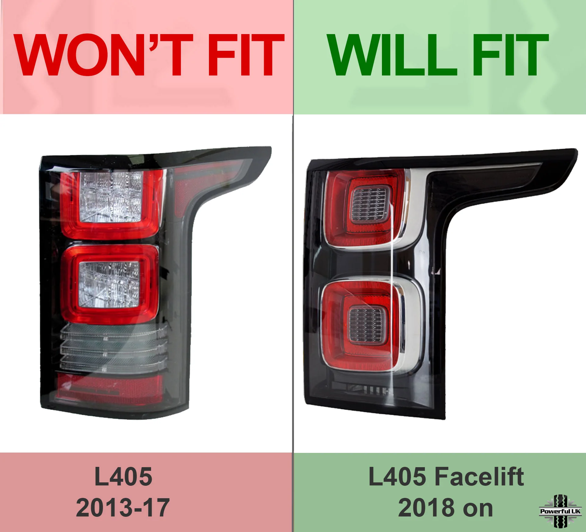 Replacement Rear Light Lens for Range Rover L405 (2018-21) - LEFT - Image 5