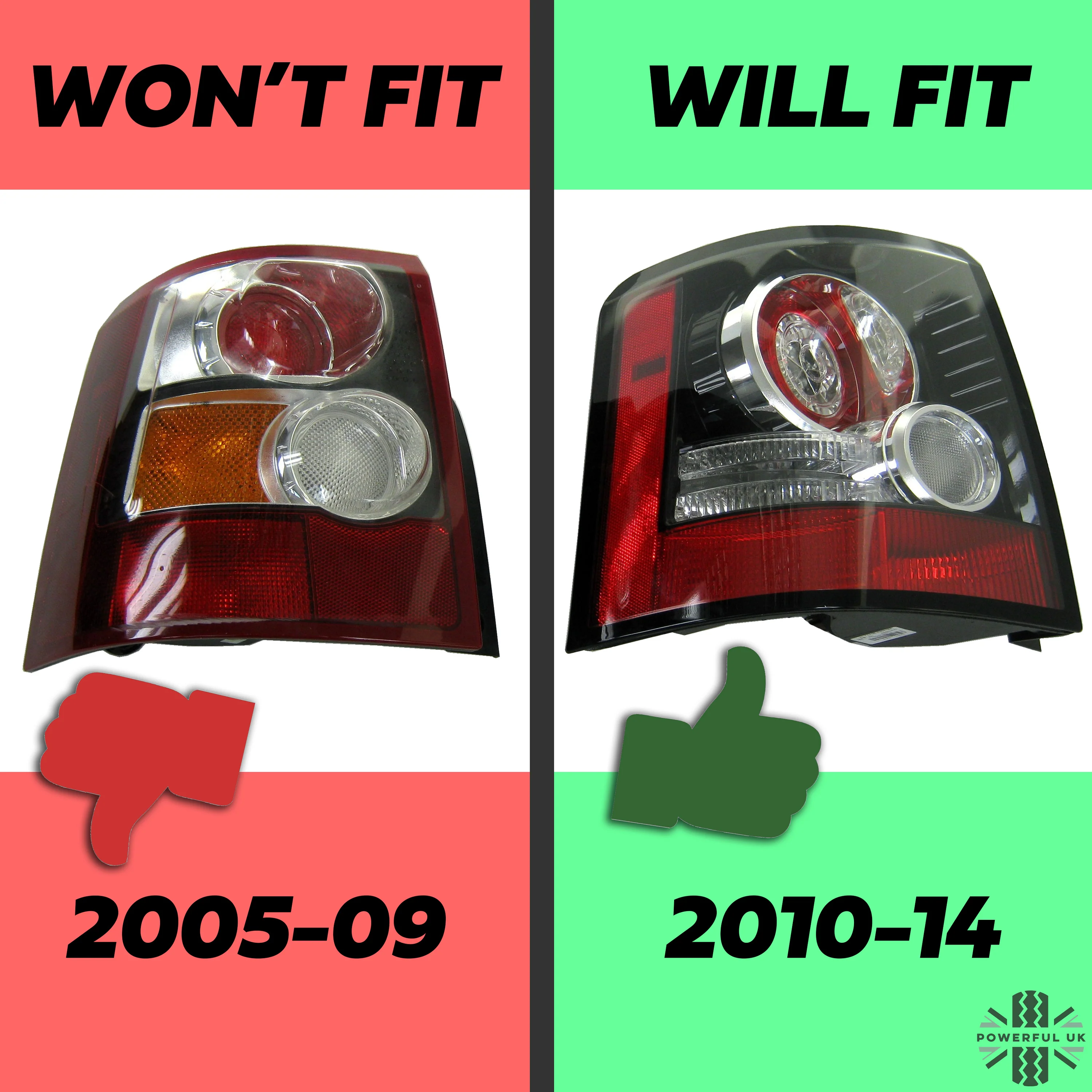 Replacement Rear Light Lens for Range Rover Sport L320 (2010-14) - LEFT LH - Image 5