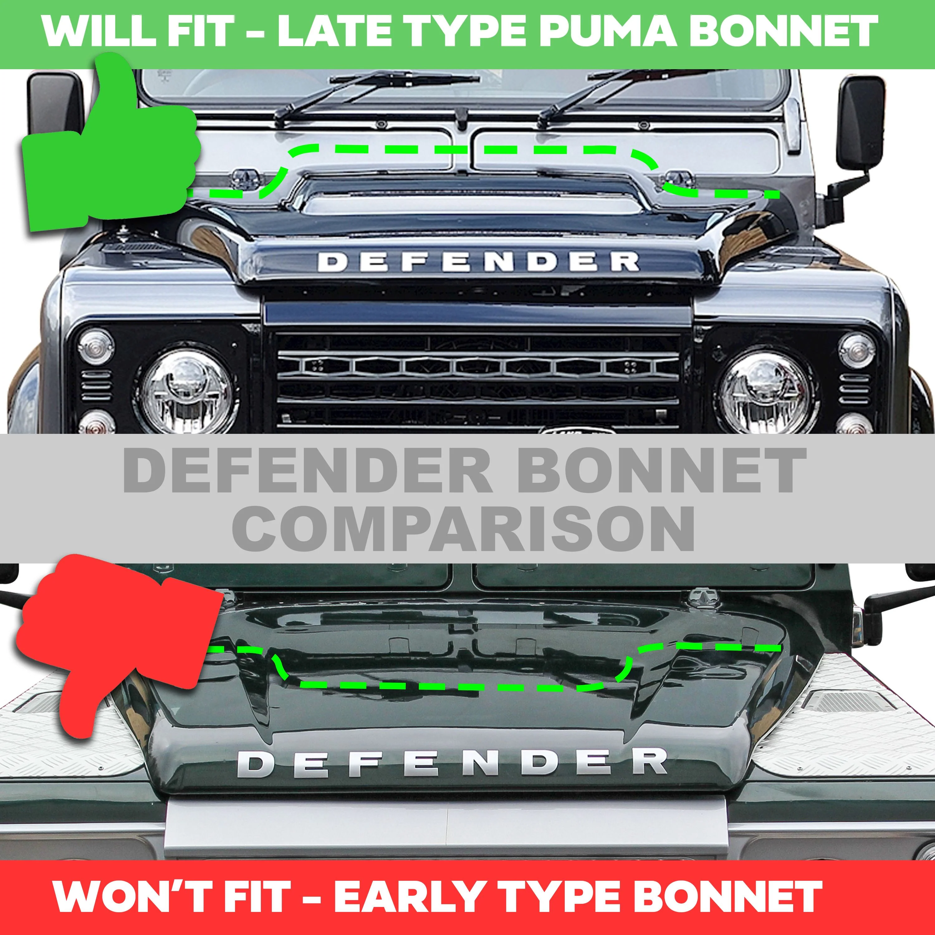 Replacement Steel Bonnet for Land Rover Classic Defender - Puma Type - Image 9