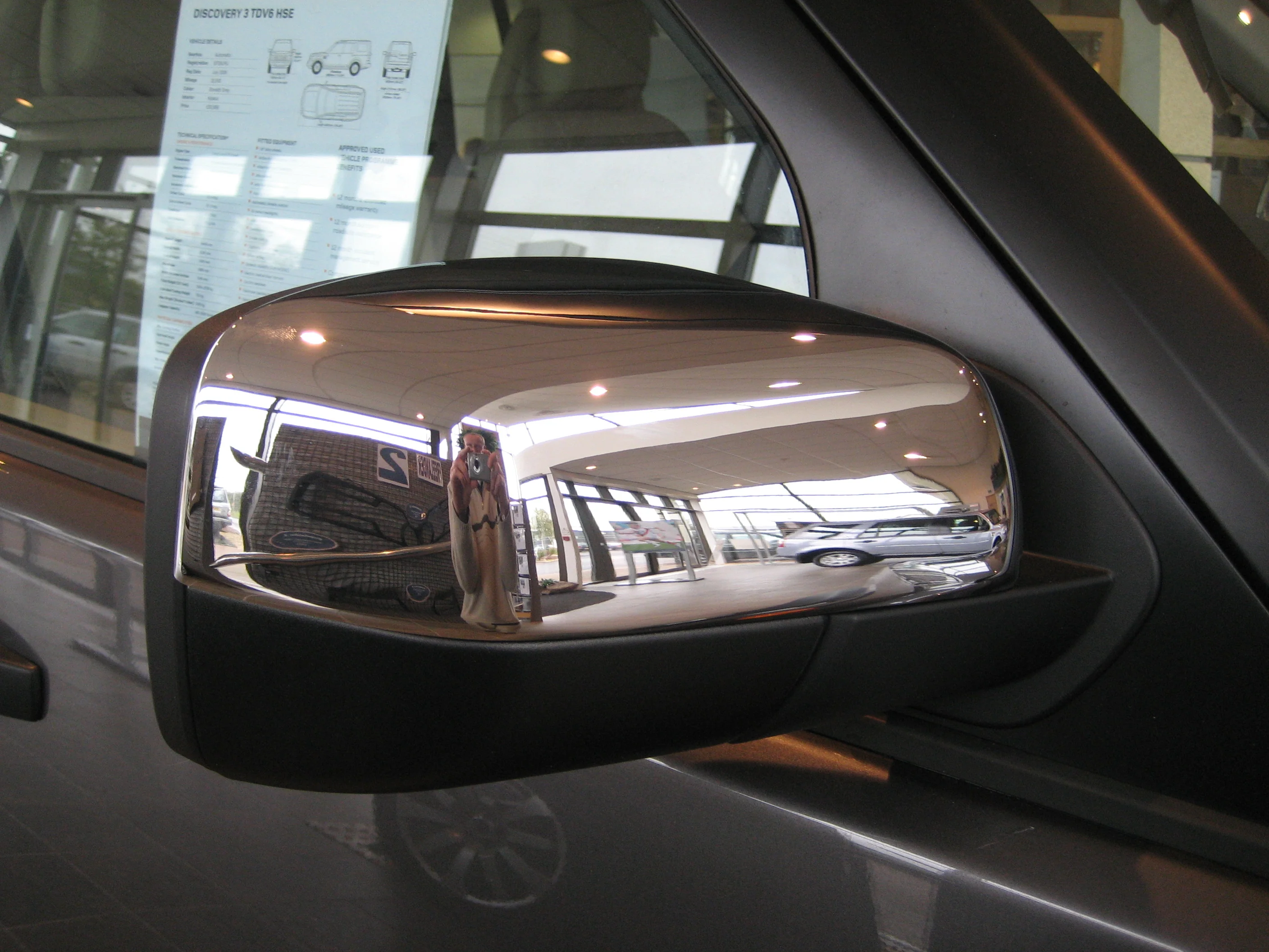 Replacement Top Mirror Caps for Land Rover Discovery 4 - Chrome - Image 3